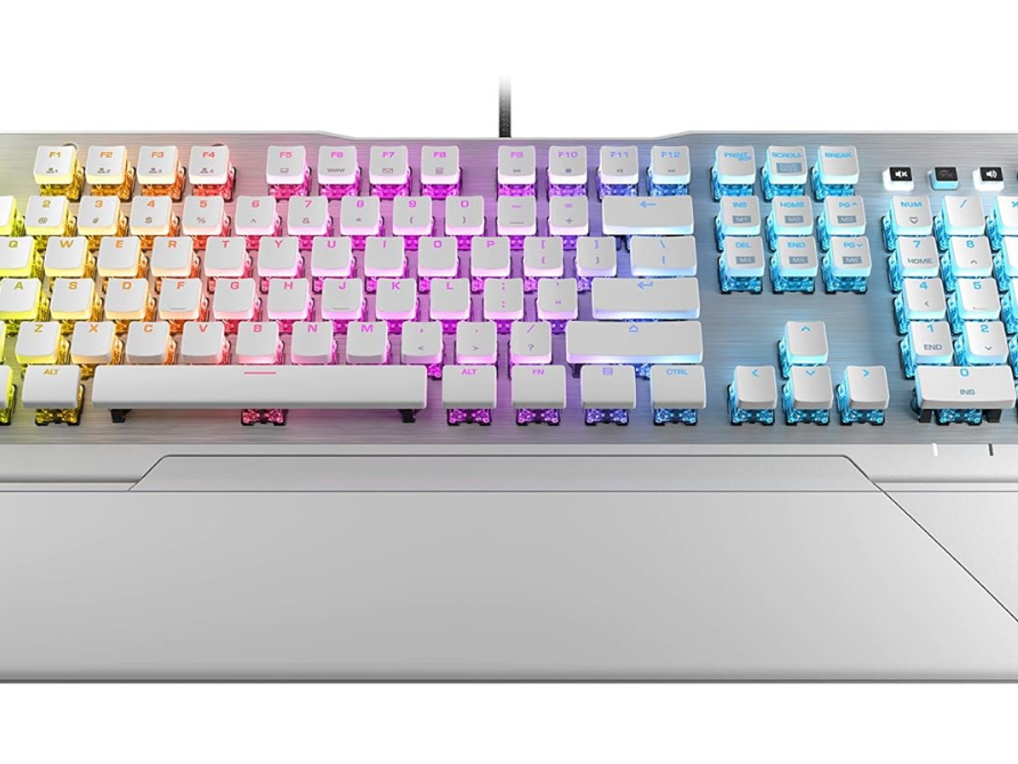 BNIB ROCCAT Vulcan 122 Full-size Mechanical PC Gaming Keyboard- Tactile Titan Switch (Arctic White)