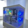White gaming PC for beginners.