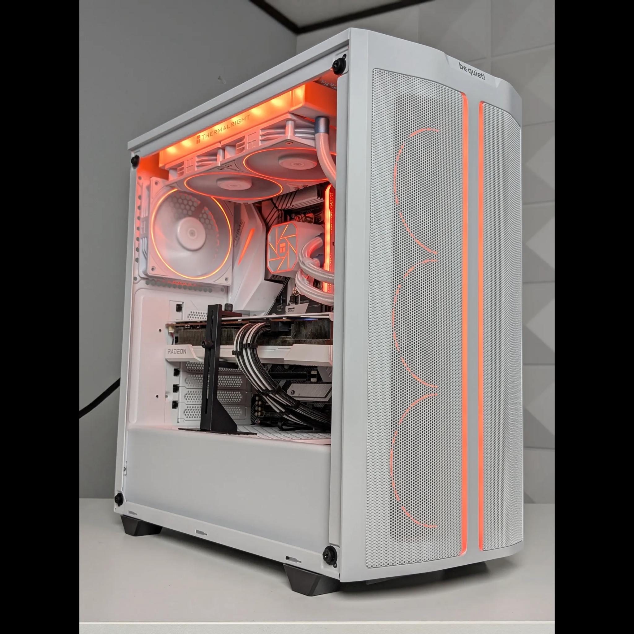 White & RGB Gaming PC - Ryzen 5 5600X - RX 6700 XT 12GB