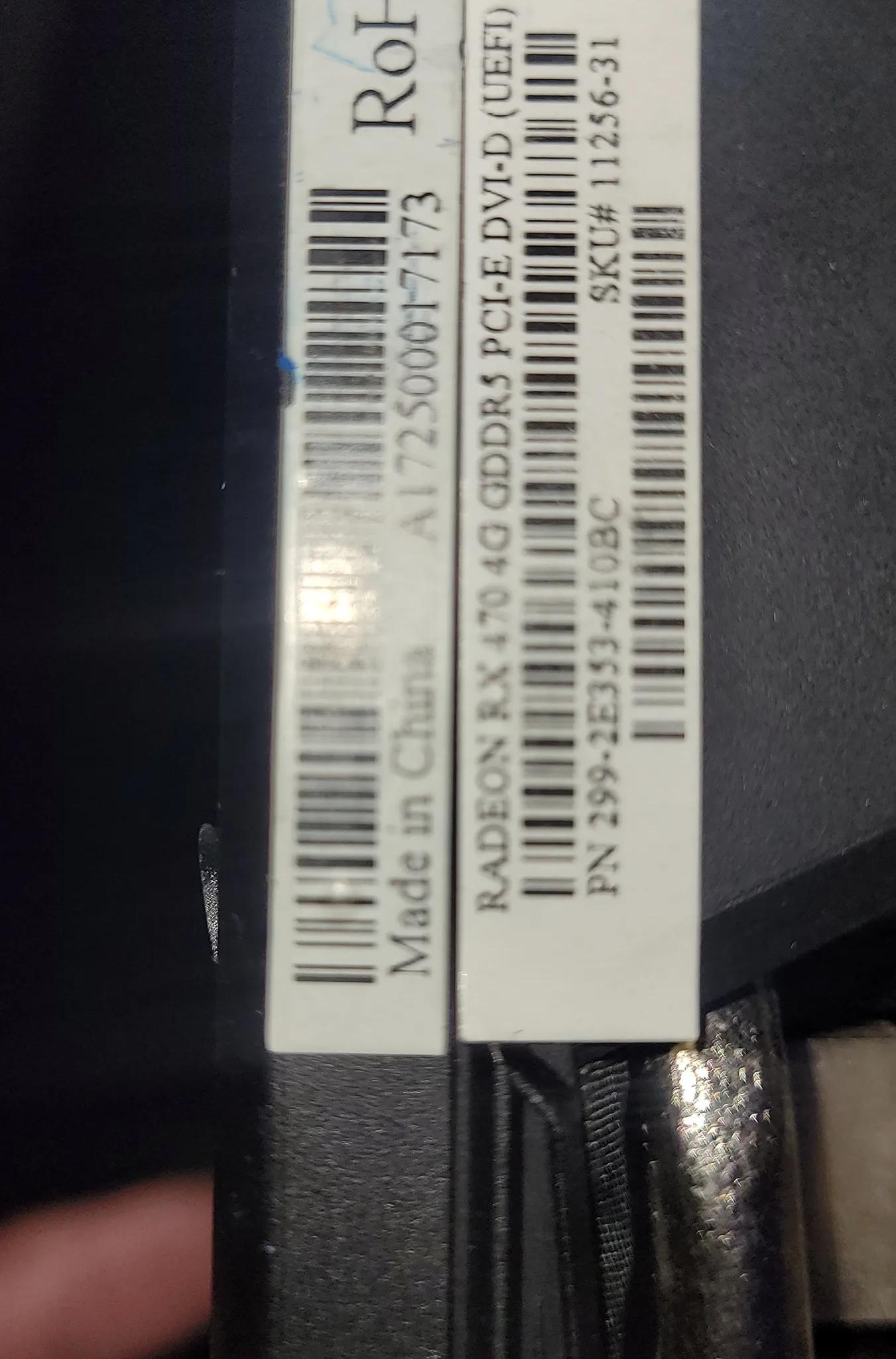 Shapphire RX 470 4gb Nitro Minning ED