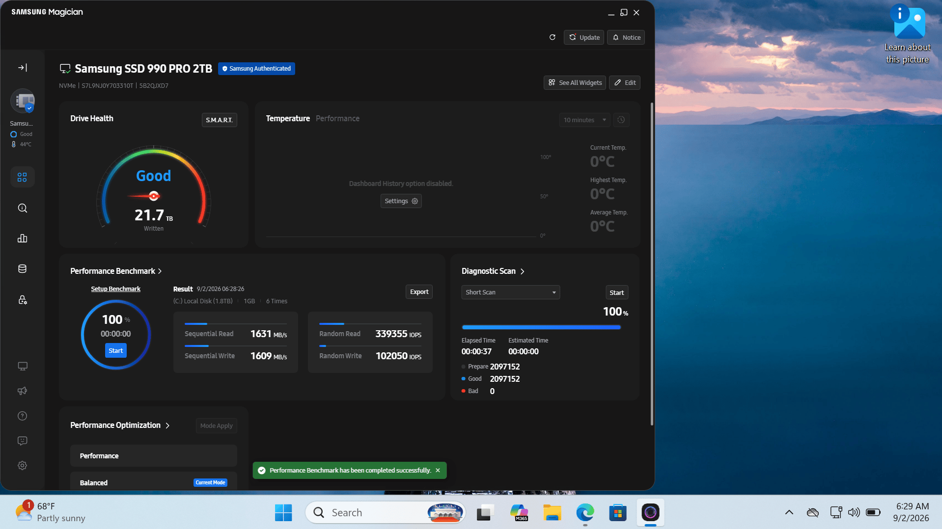 Samsung 990 Pro 2TB NVMe SSD