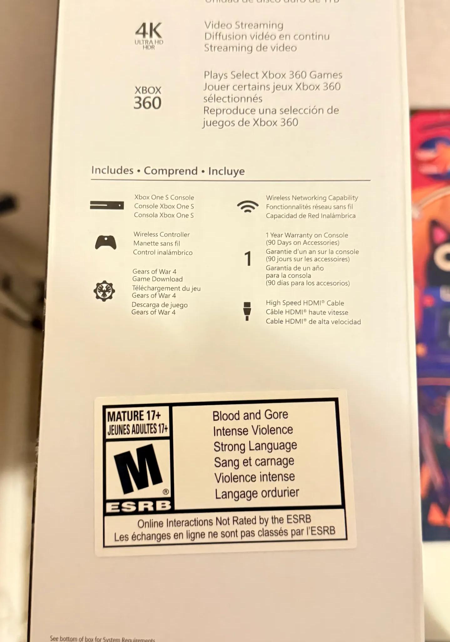 Xbox One S (White, 1TB)