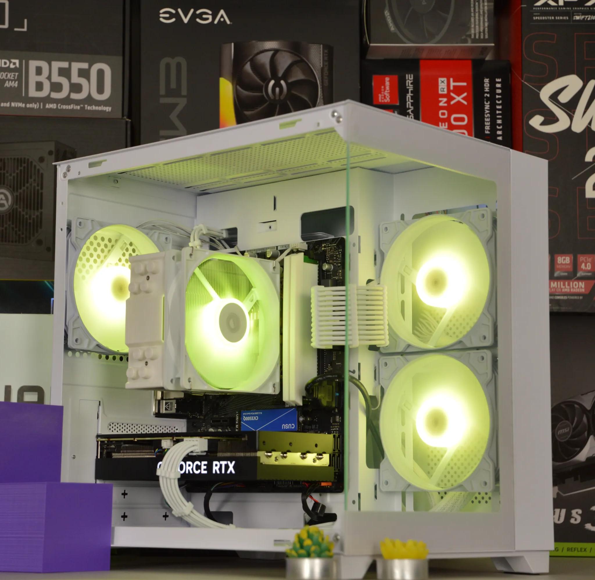 ❄️⬜| RTX 4060 Ti 8GB | RYZEN 5 5600 | 16GB DDR4 RAM | 1TB NVME SSD | Snow Box |