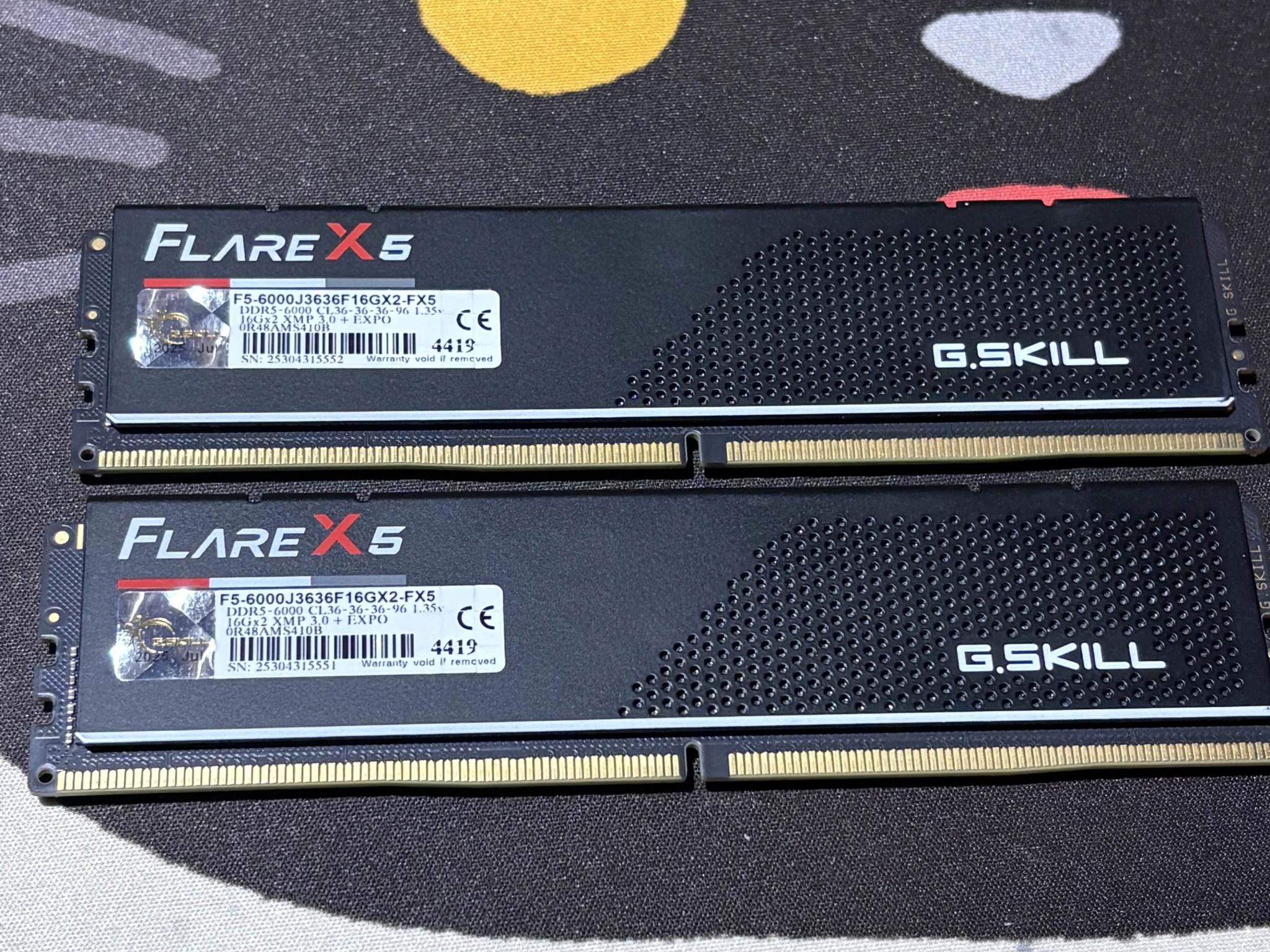 2x16GB G-Skill Flare X5 DDR5 6000 MHZ (ED)