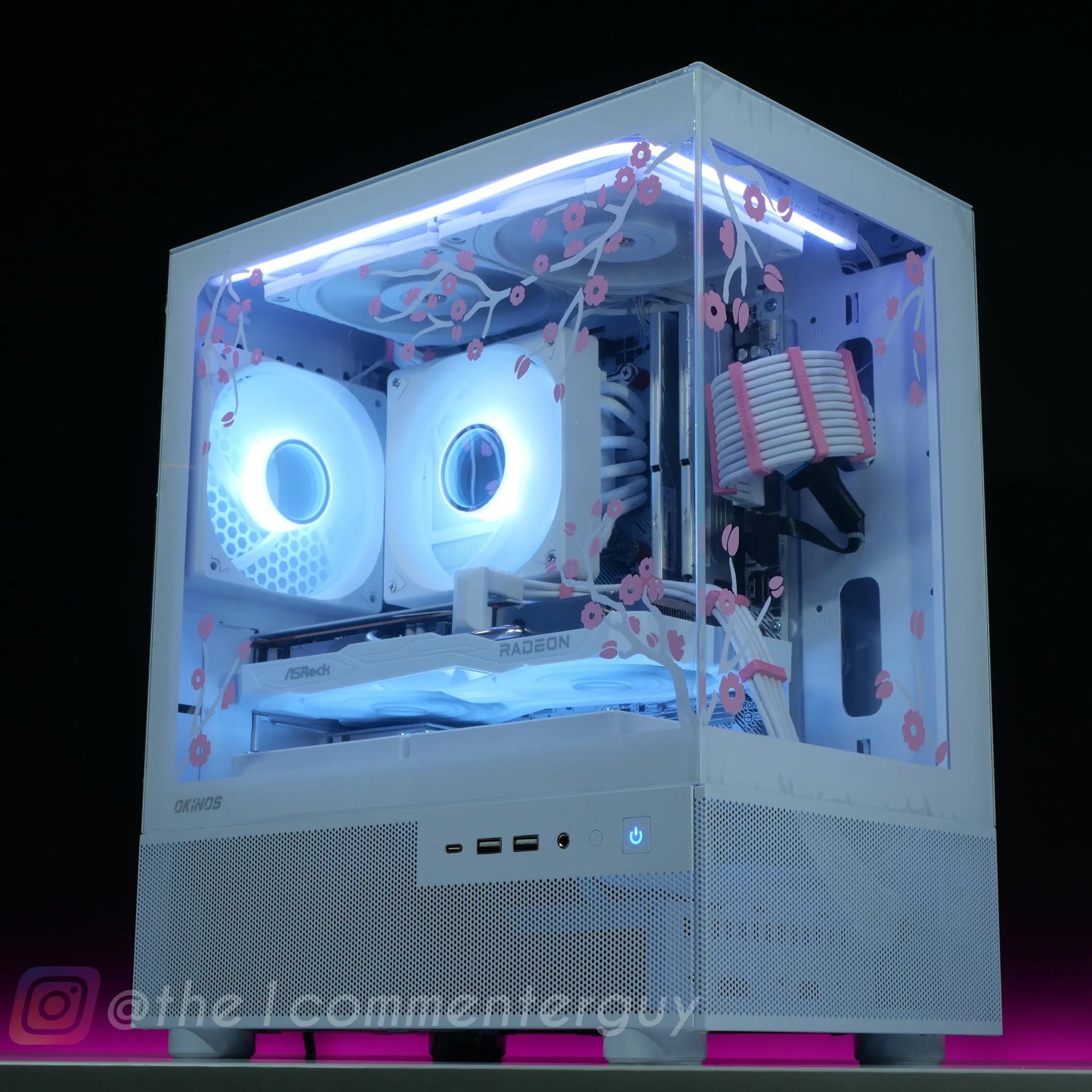 Lil Blossom 🌸|🤍 Ryzen 5600, RX 6600, 32gb ram, 1TB 4.0 nvme