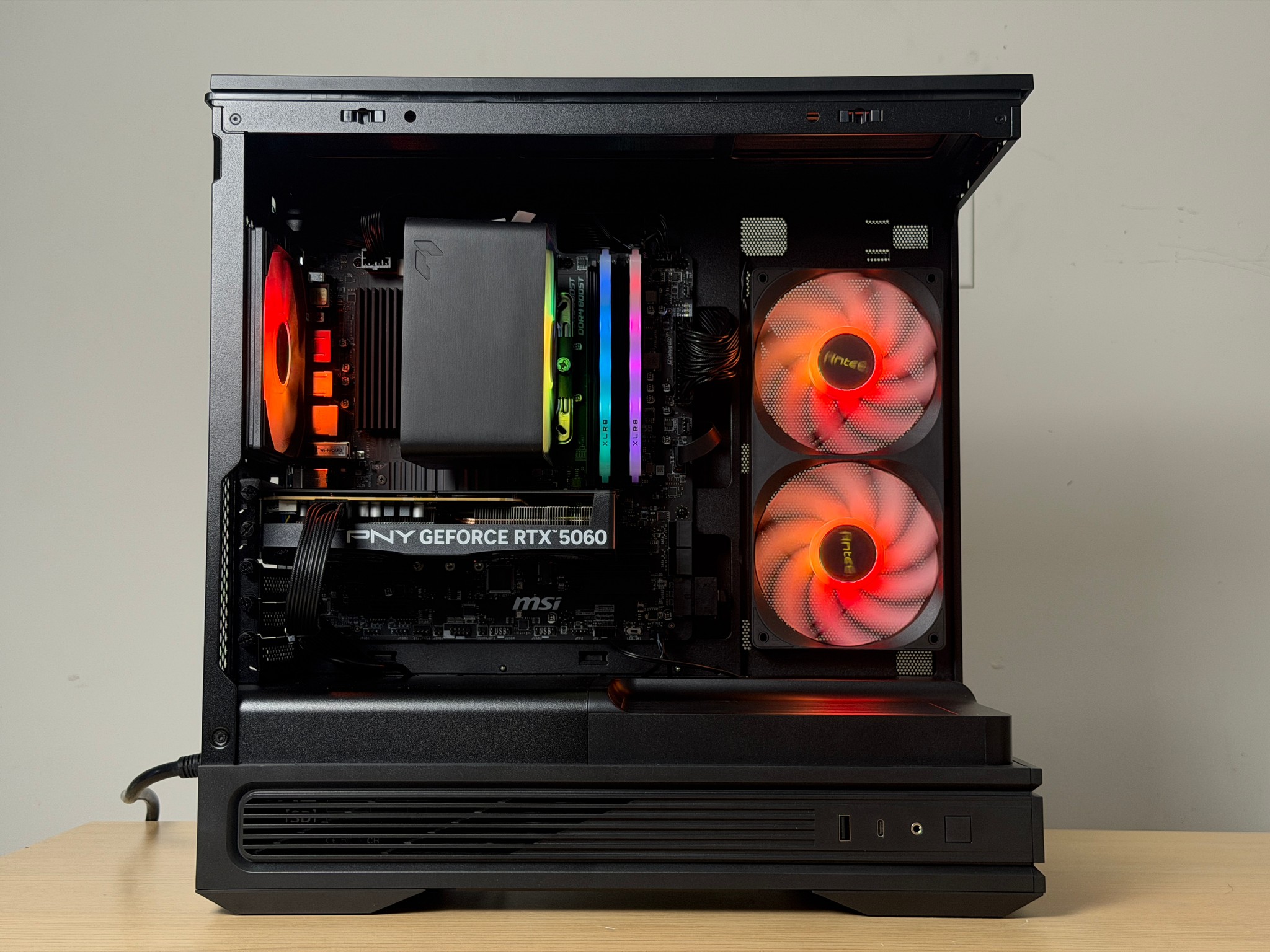 🖤♠️ Black Gaming PC ♠️🖤 RTX 5060 | Ryzen 5 5500 | 16gb RGB RAM | 1TB SSD - WiFi, BlueTooth
