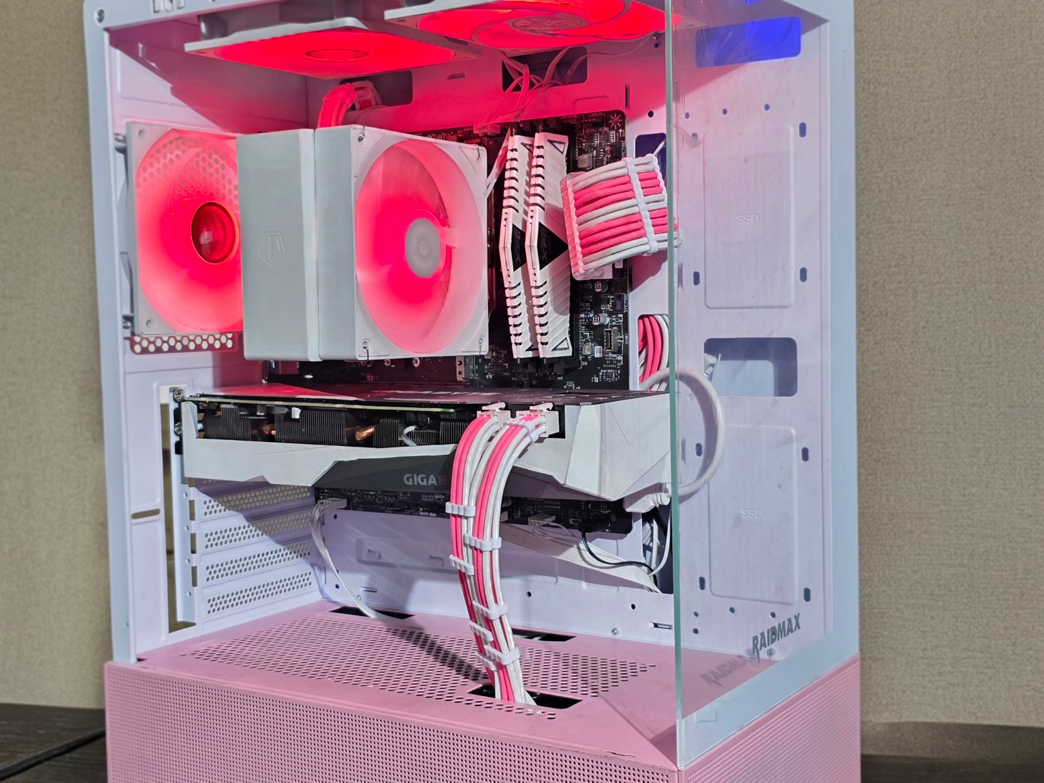 🌸🔥 **Pink/White Gaming PC – RTX 3070 | Ryzen 5 5500 | ARGB Build** 🔥🌸