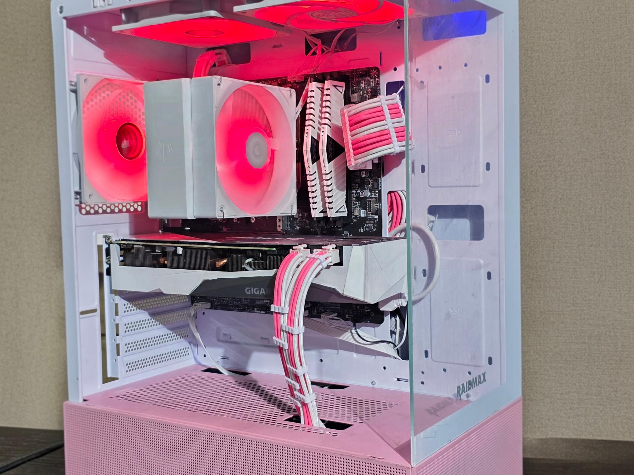 🌸🔥 **Pink/White Gaming PC – RTX 3070 | Ryzen 5 5500 | ARGB Build** 🔥🌸