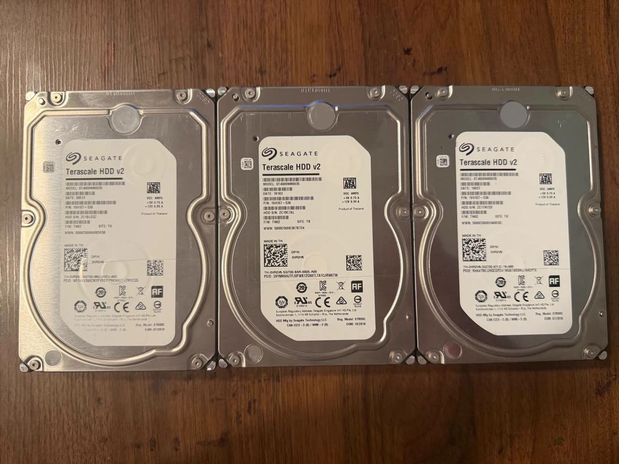Seagate 4TB SATA HDDs — IronWolf + Enterprise