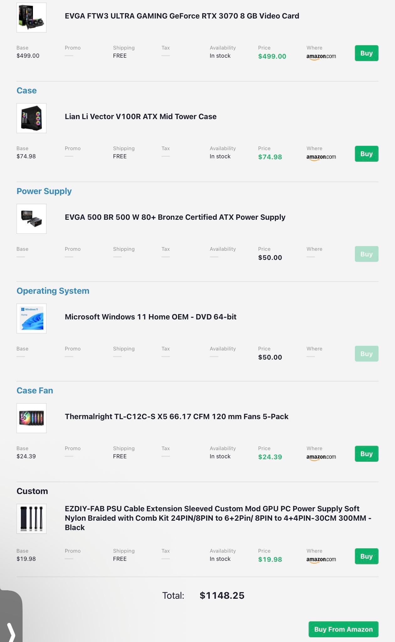 GeForce RTX 3070 Custom Gaming PC - Ryzen 5 5500