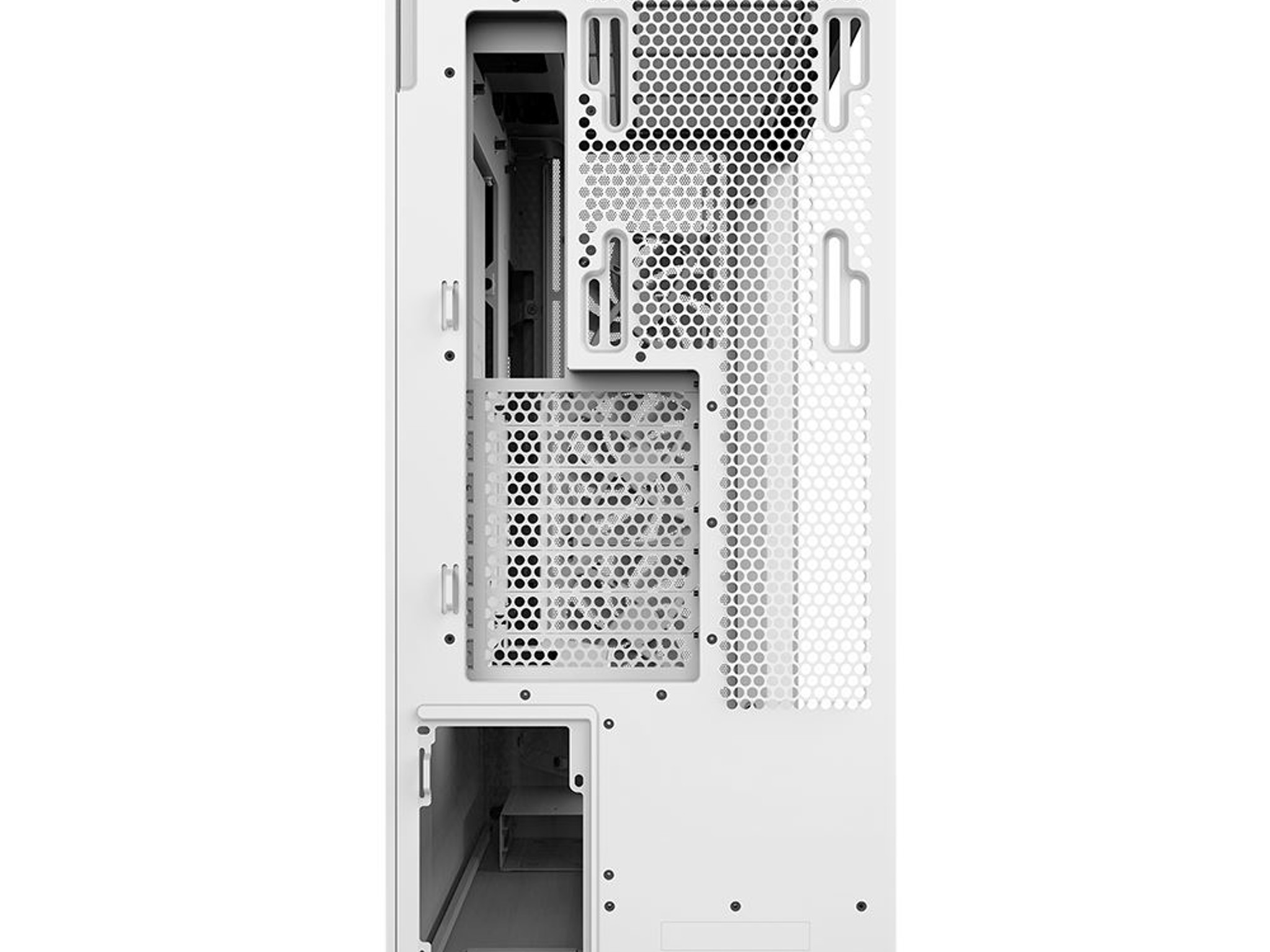 NEW NZXT H7 Flow Tempered Glass ATX Mid-Tower Computer Case - White Color