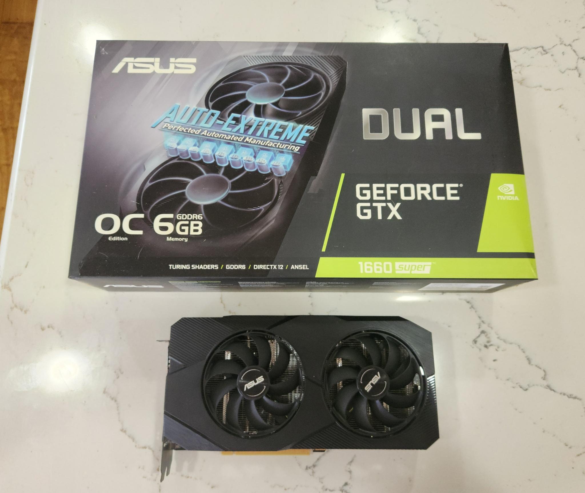 ASUS DUAL GTX 1660 Super 6gb