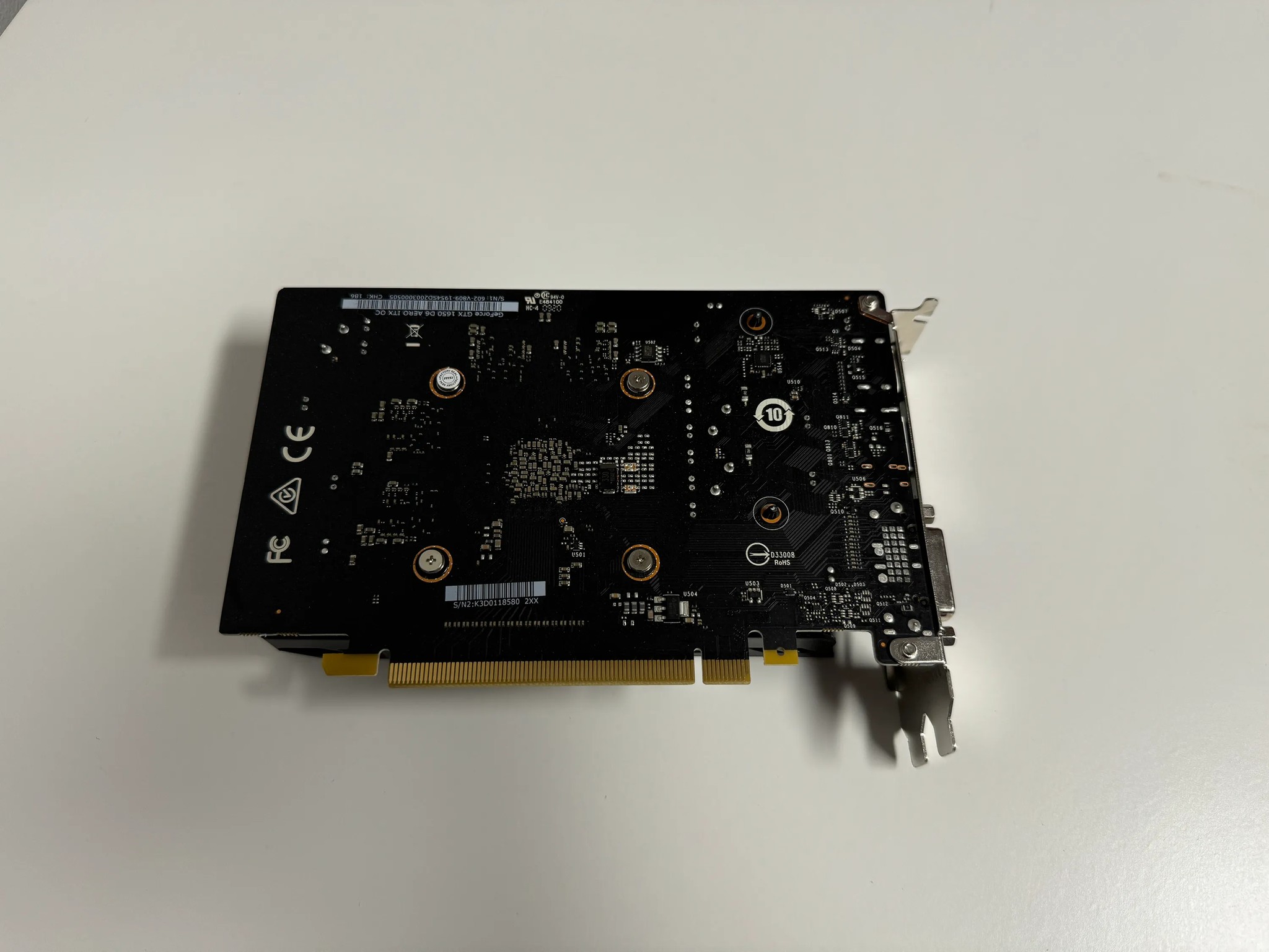 MSI GTX 1650 D6 AERO ITX OC GeForce Graphics Card 4GB GDDR6