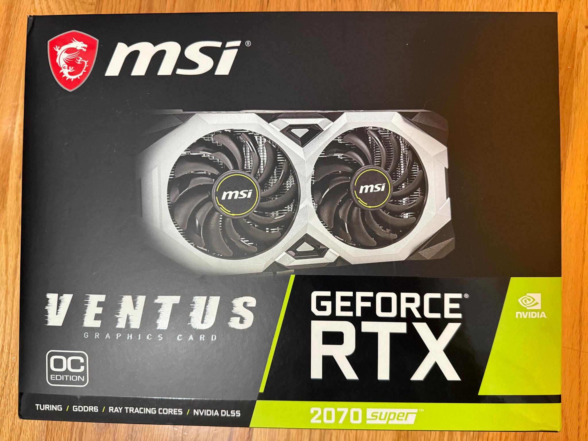 MSI GeForce RTX 2070 SUPER 8GB GDDR6 RTX 2070 SUPER VENTUS OC