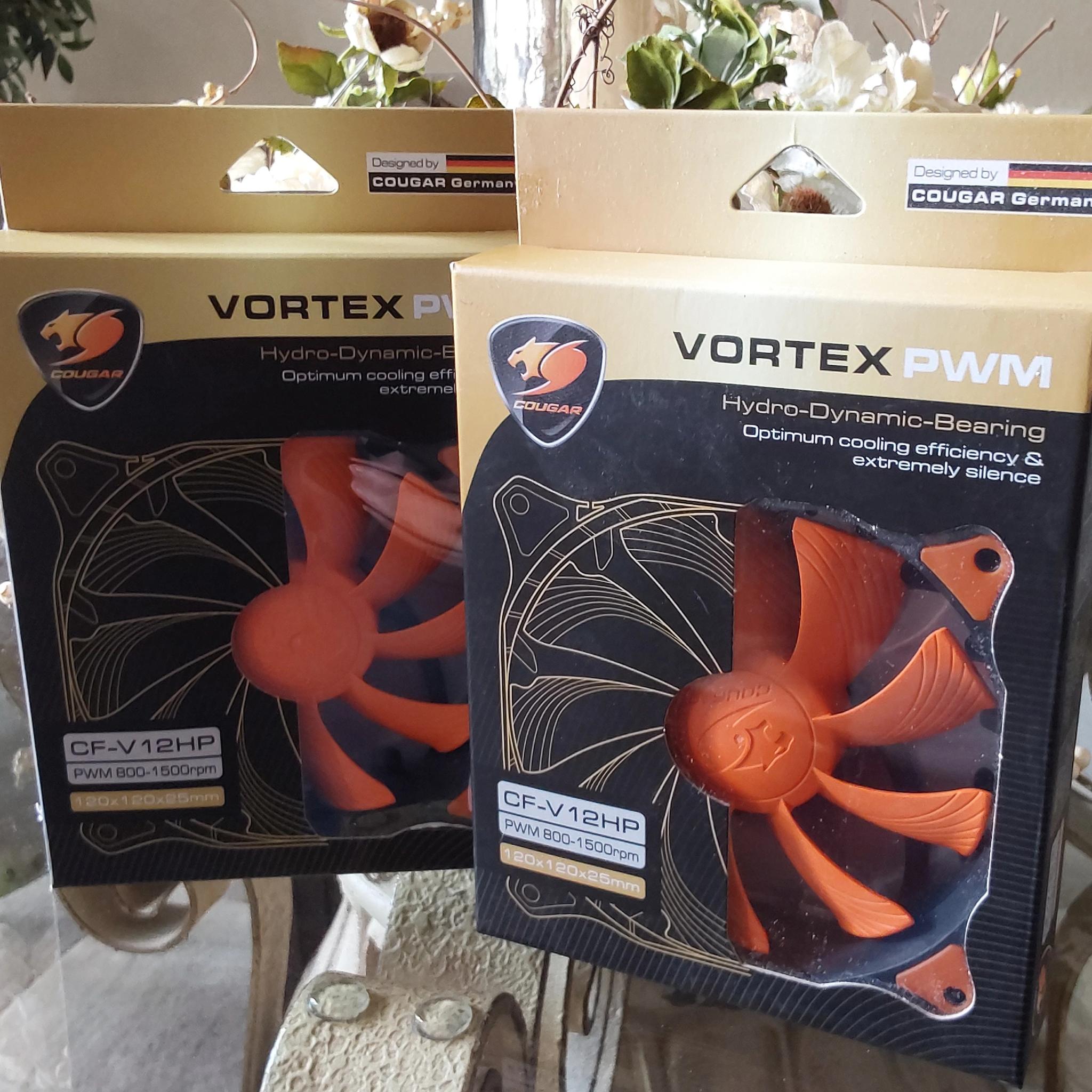 NEW Cougar CF-V12HP 120MM Vortex PWM Computer Fans (1 Pair)