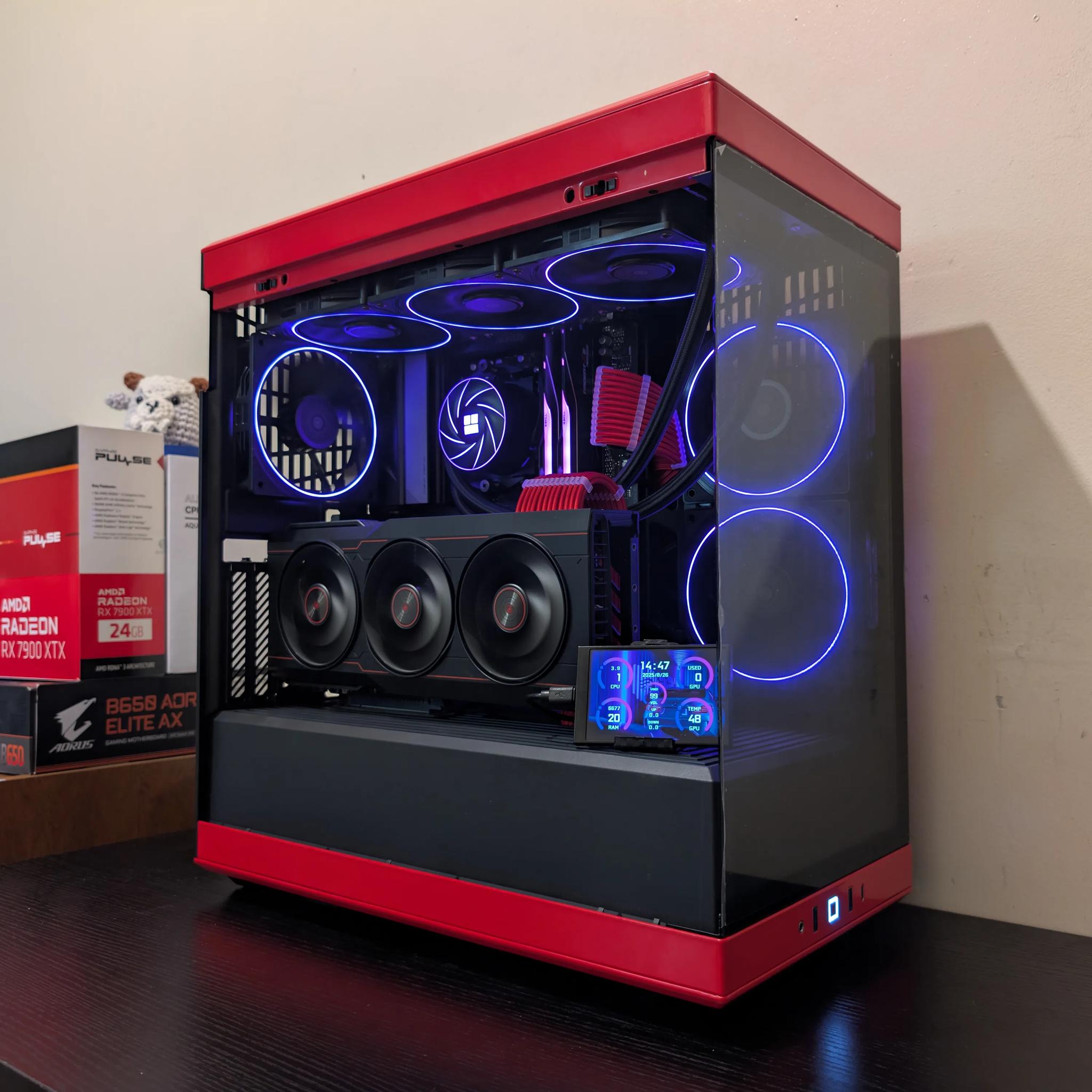 🟥⬛ 4K Gaming Beast | RX 7900XTX | Ryzen 7 7800X3D | 2TB SSD | 32GB RAM | WiFi 6 & Bluetooth ⬛🟥