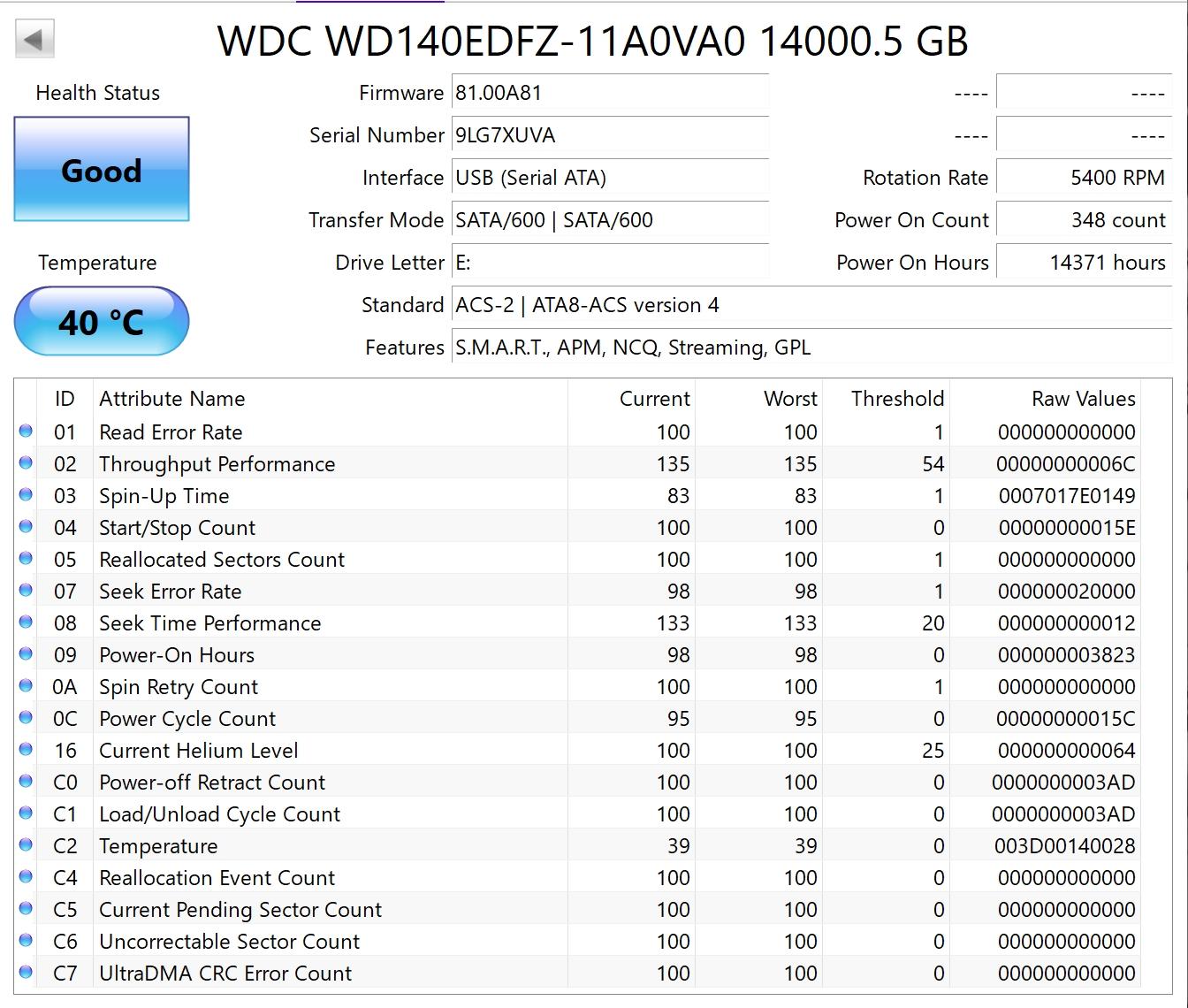 WD - Easystore 14TB External USB 3.0 Hard Drive - Black - Used