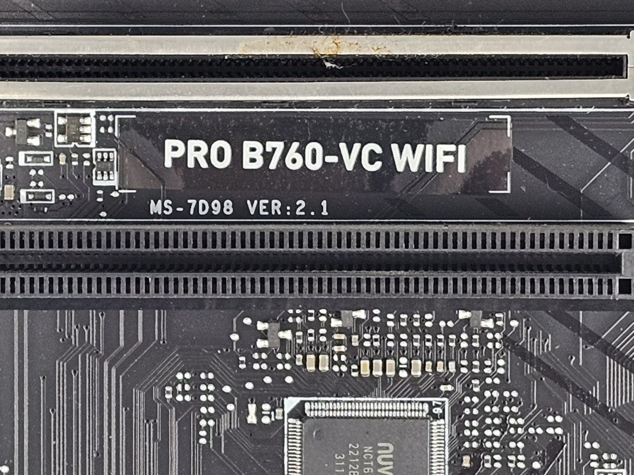 MSI PRO B760-VC WIFI LGA1700 DDR5 ATX Motherboard