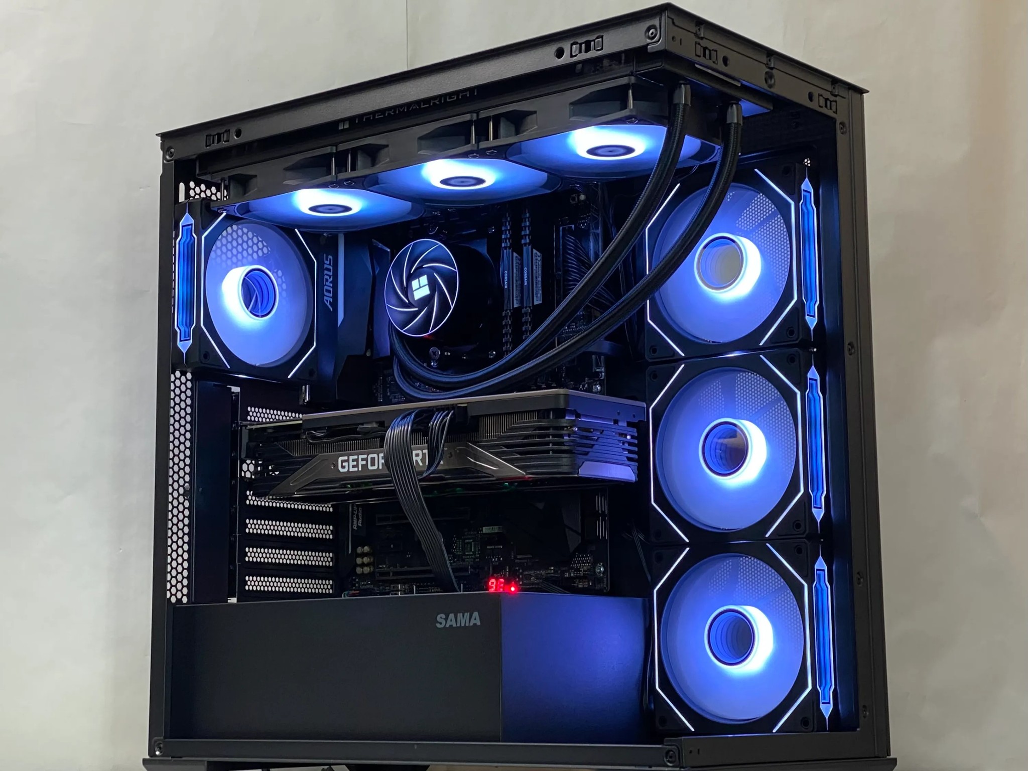 RTX 3080, Ryzen 7 5700X, 32GB DDR4, 1TB NVMe SSD, WiFi - Liquid Cooled Gaming PC