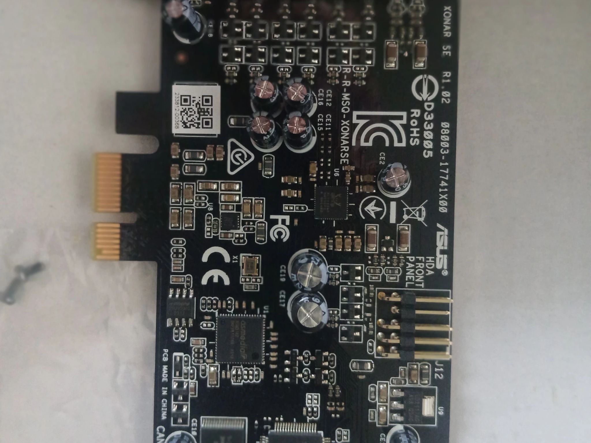 ASUS XONAR SE 5.1 Channel 192kHz/24-bit Hi-Res 116dB SNR PCIe Gaming Sound Card