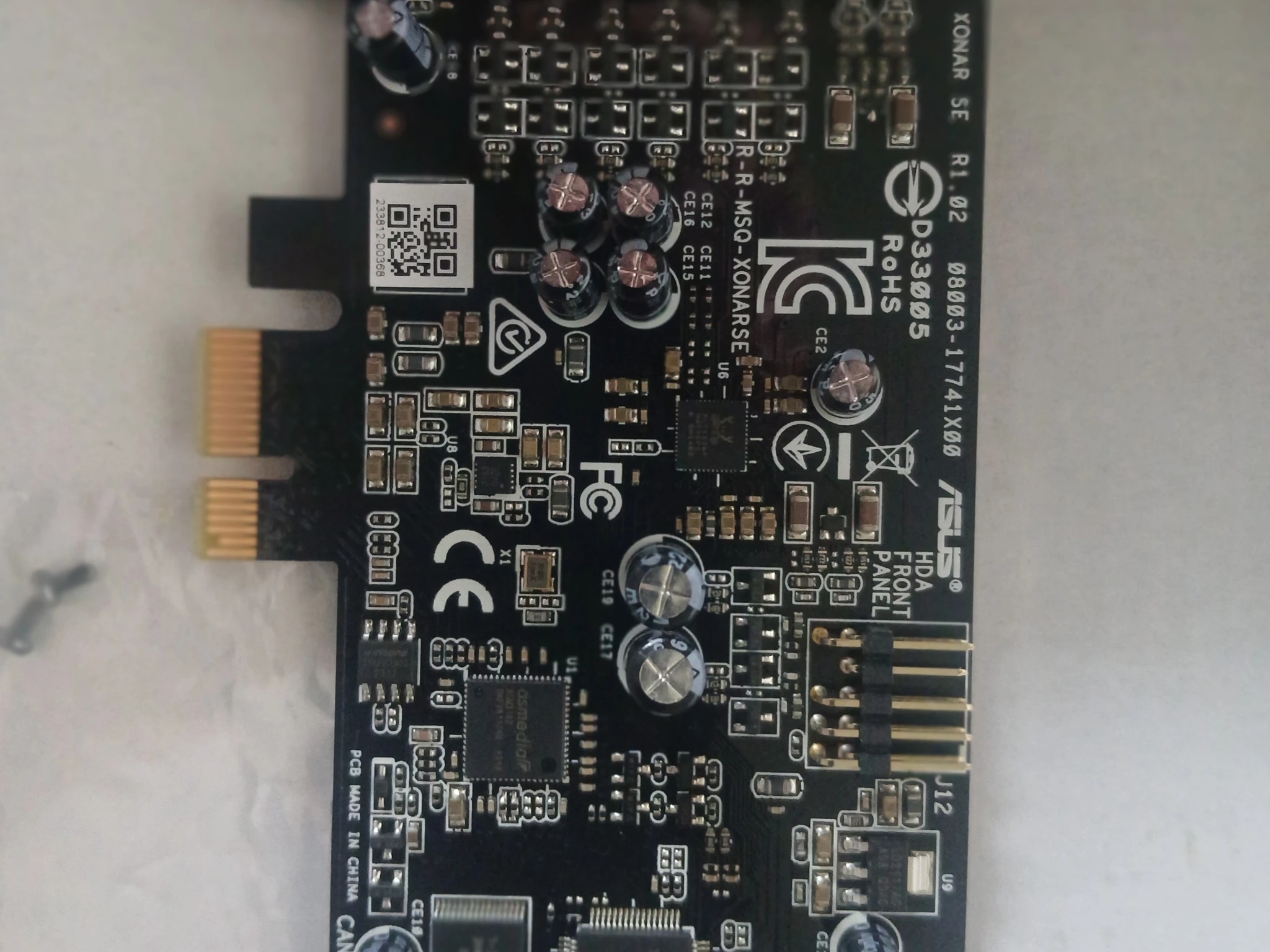ASUS XONAR SE 5.1 Channel 192kHz/24-bit Hi-Res 116dB SNR PCIe Gaming Sound Card