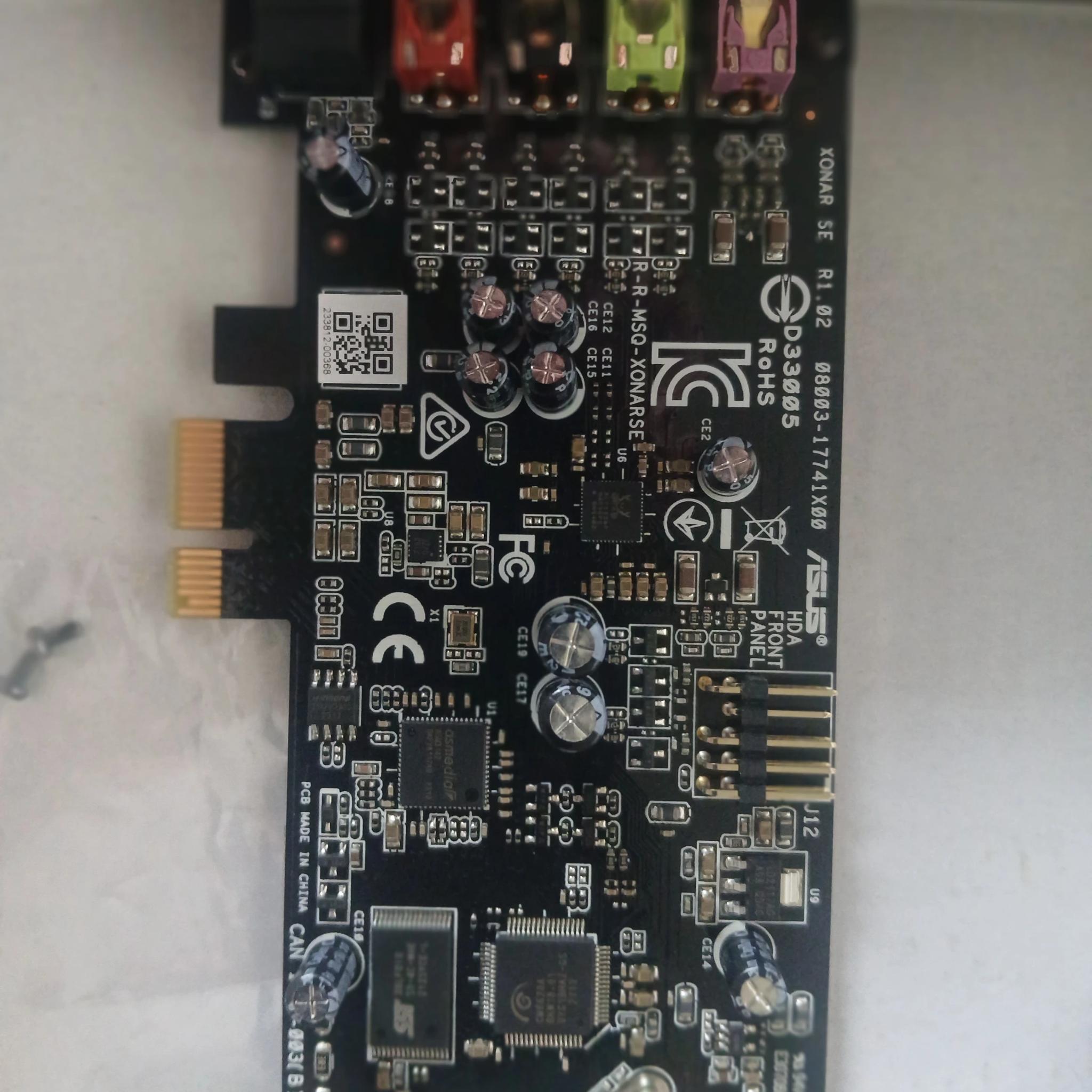 ASUS XONAR SE 5.1 Channel 192kHz/24-bit Hi-Res 116dB SNR PCIe Gaming Sound Card