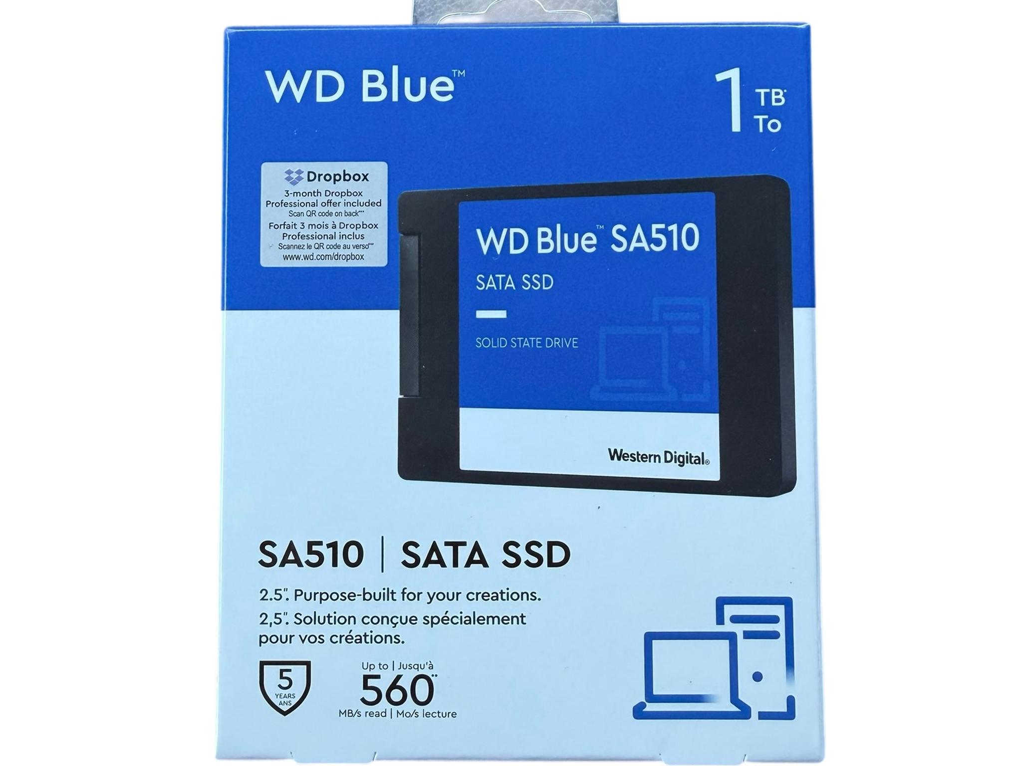 WD Blue 1TB 2.5-inch SATA SSD, SA510 (New, Unopened)