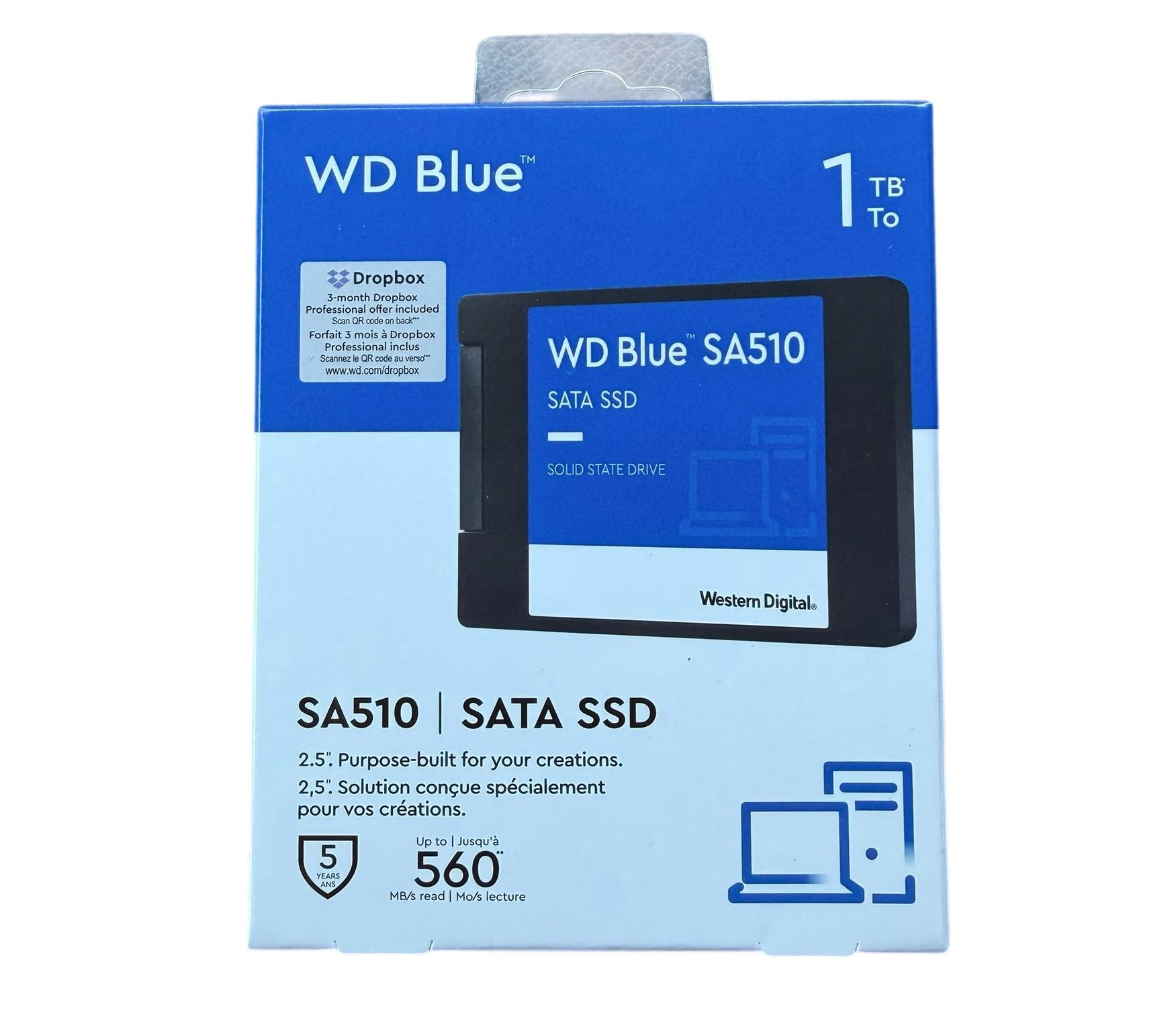 WD Blue 1TB 2.5-inch SATA SSD, SA510 (New, Unopened)