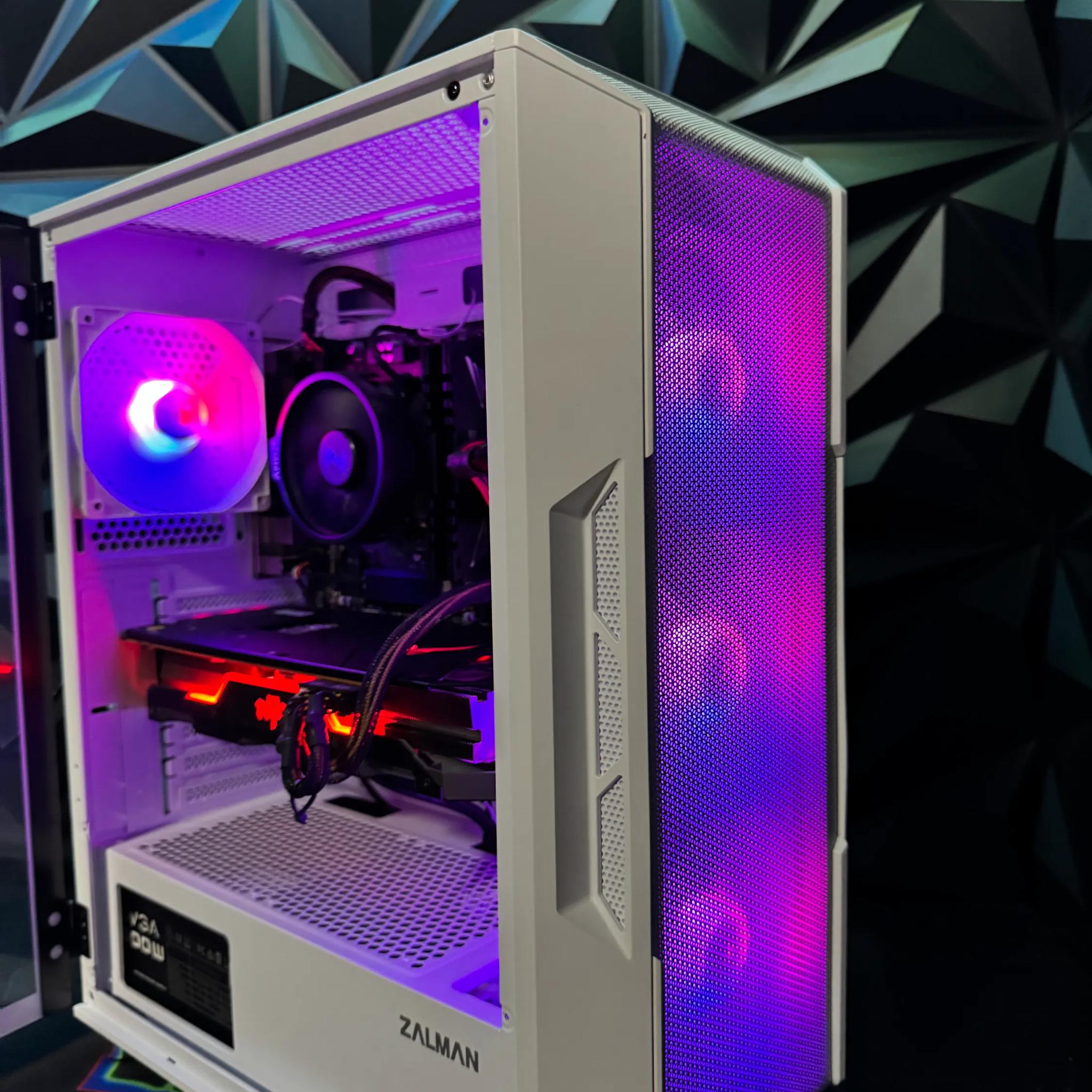 🔥🖥 Mid Daddy White🔥🖥 Ryzen 5 5500|| RX 5700XT| 16 GB DDR4| 1 TB NVMe