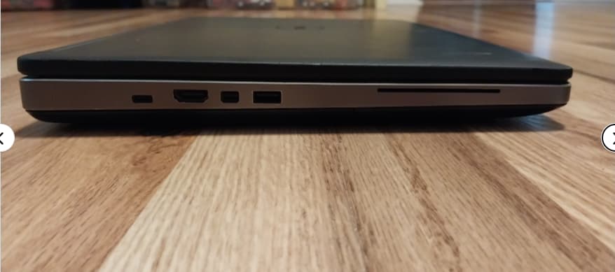 Gaming laptop-Dell Precision 7520 - i7-7820HQ - 16GB RAM - Nvidia M2200 1tb nvme