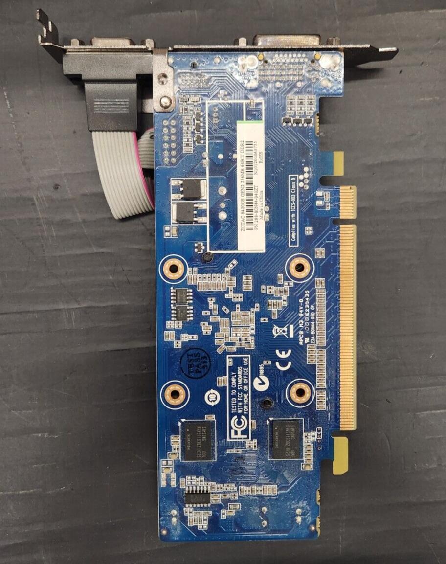Zotac GeForce 8400GS 256MB DDR2 Full Height Graphics Card - VGA, HDMI, DVI