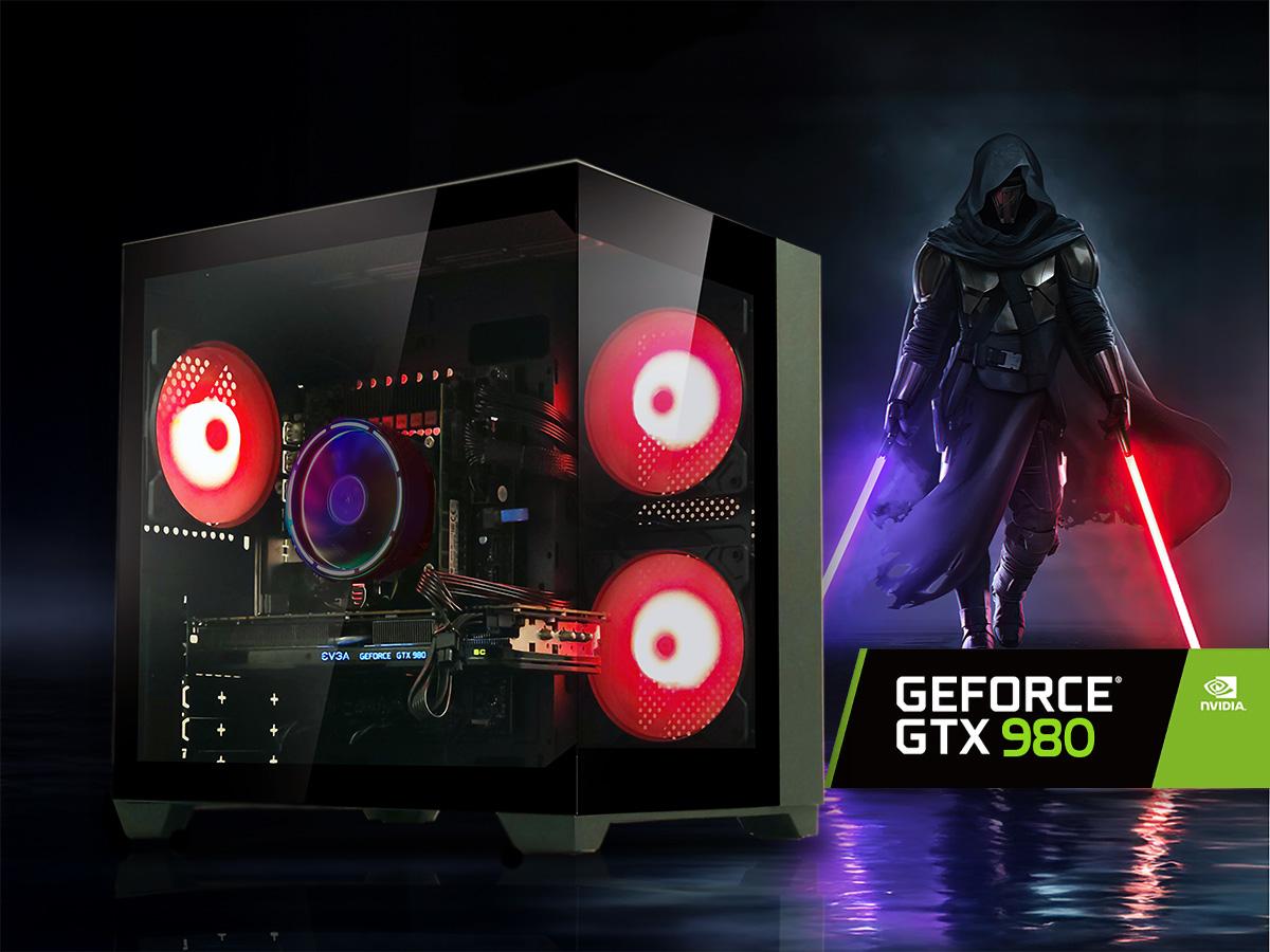 👊 GeForce Gaming PC | GTX 980, Intel 8-Core Xeon, 16GB RAM, 480GB SSD + 500GB, WIFI, WIN 10 Pro