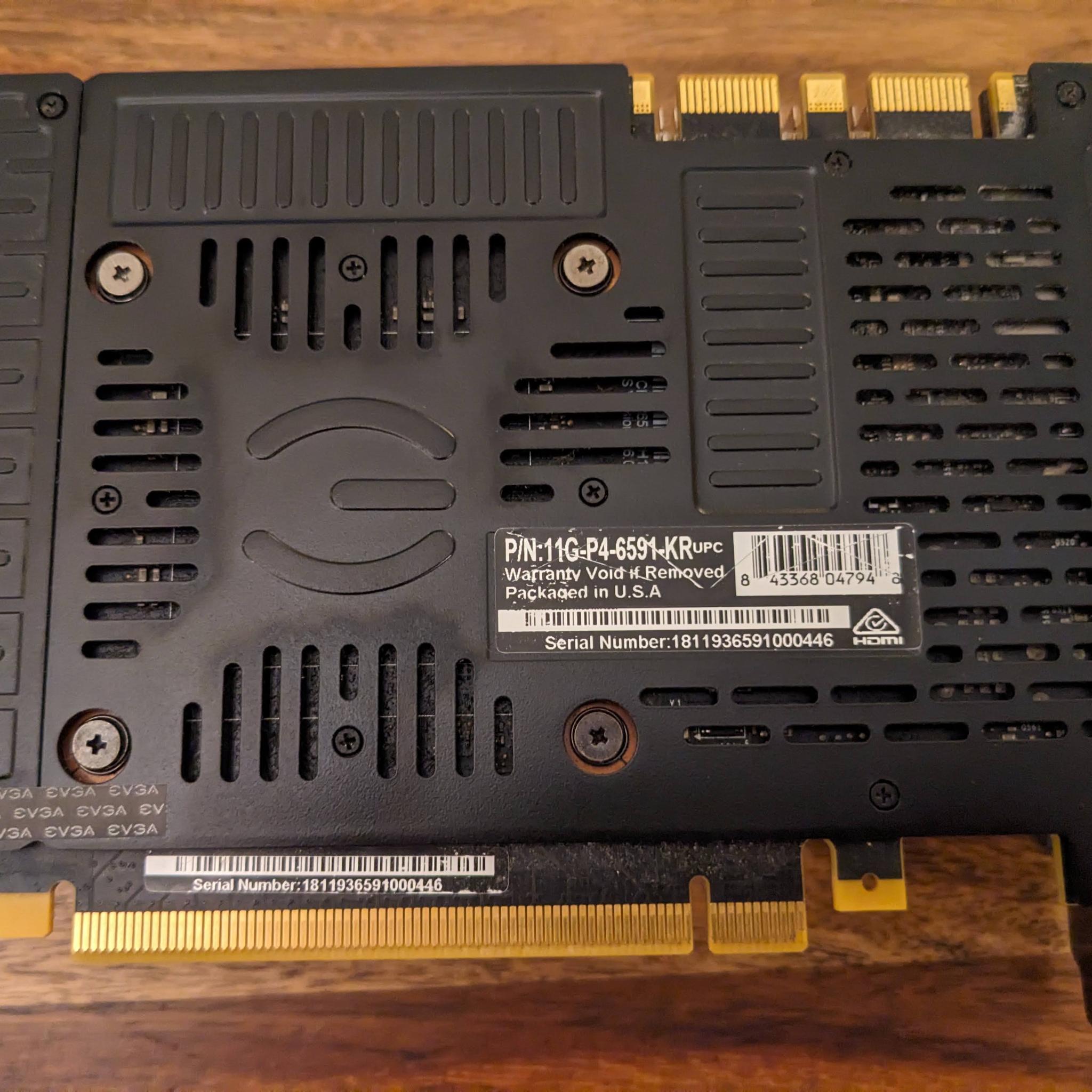 EVGA GeForce GTX 1080 Ti 11GB GDDR5X Graphics Card 11G-P4-6591-KR
