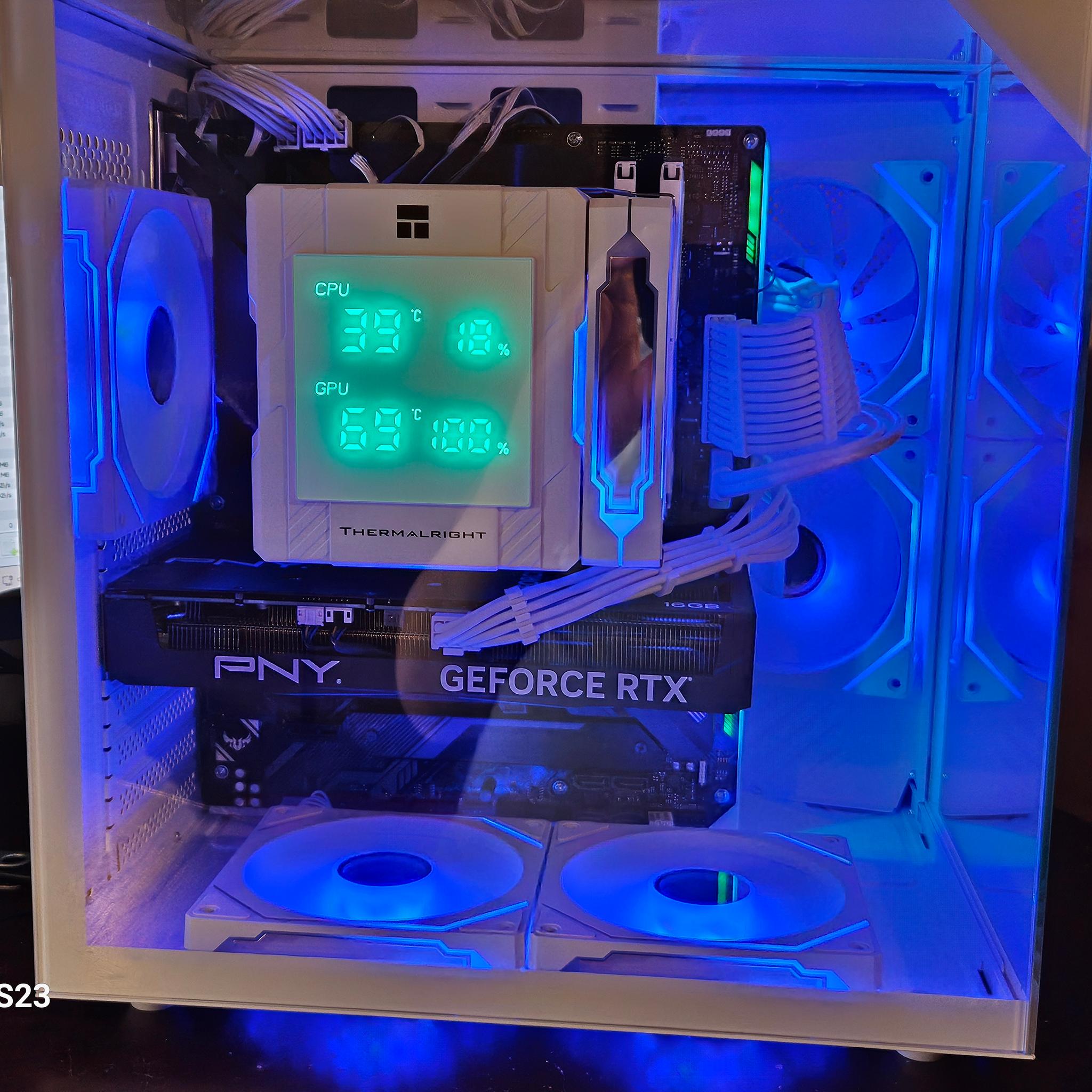 🚀 White RGB Gaming PC | RTX 4060 Ti 16GB | Intel i5-11600KF | 32GB RAM | 1TB NVMe | WiFi