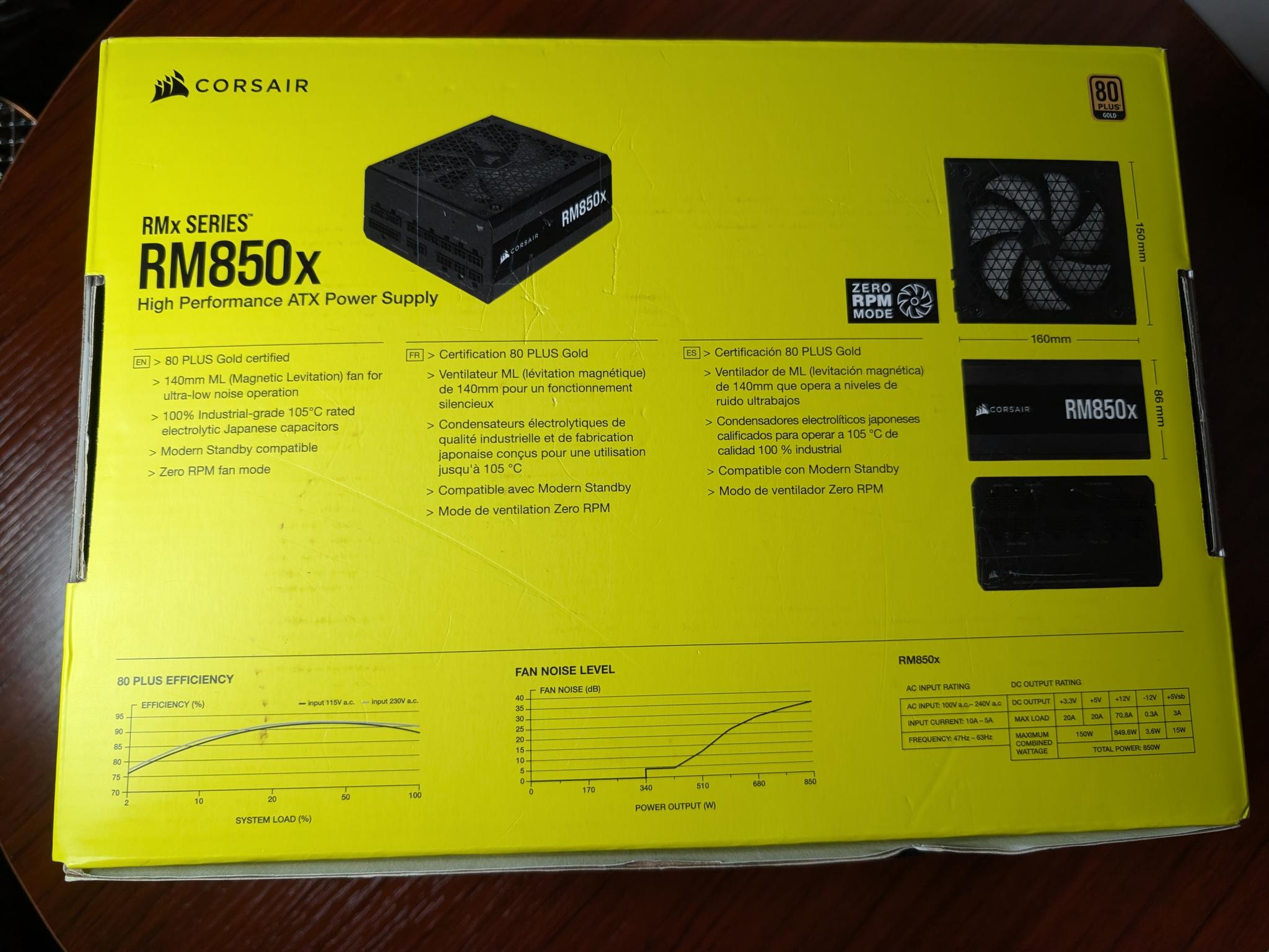 CORSAIR RM850x Power Supply