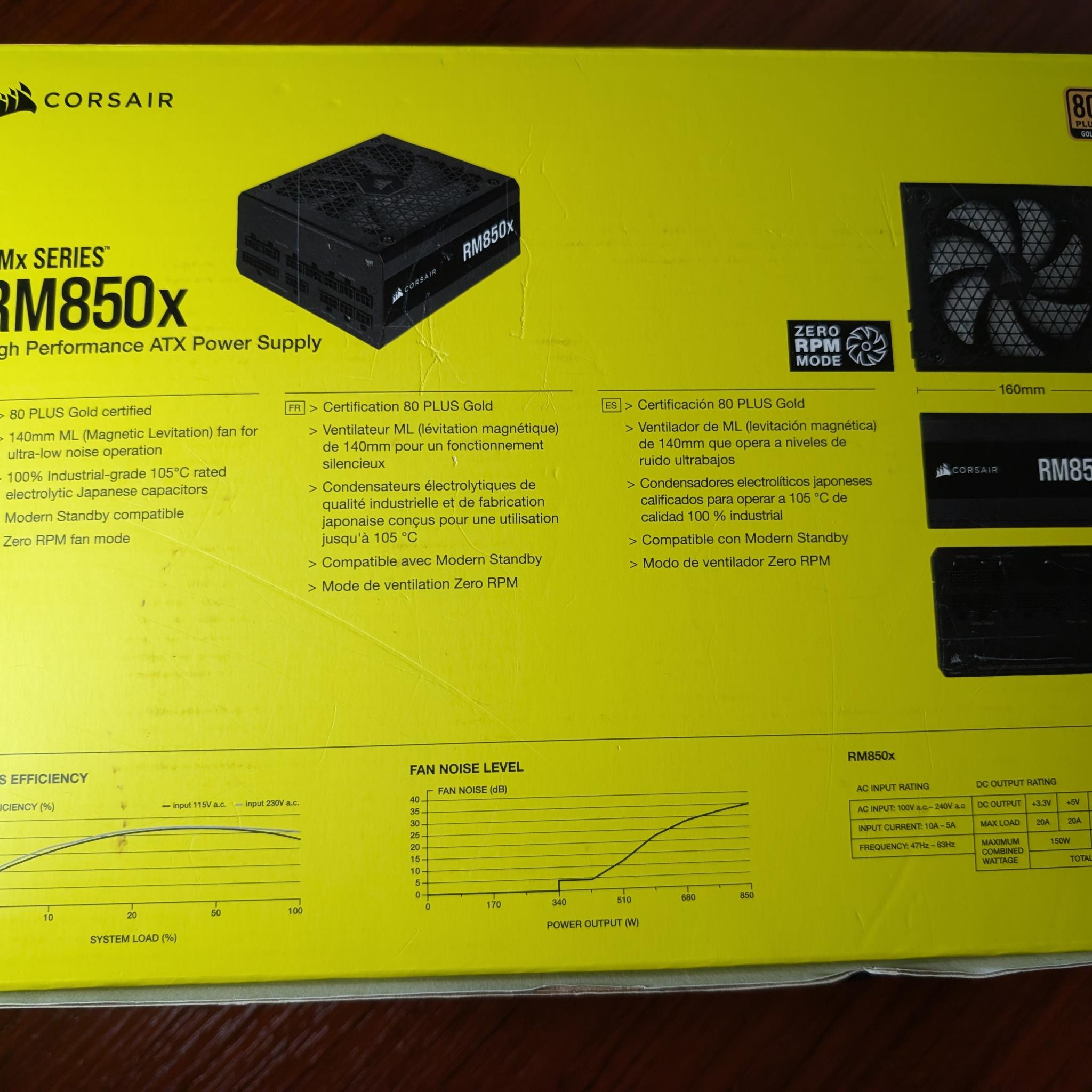 CORSAIR RM850x Power Supply