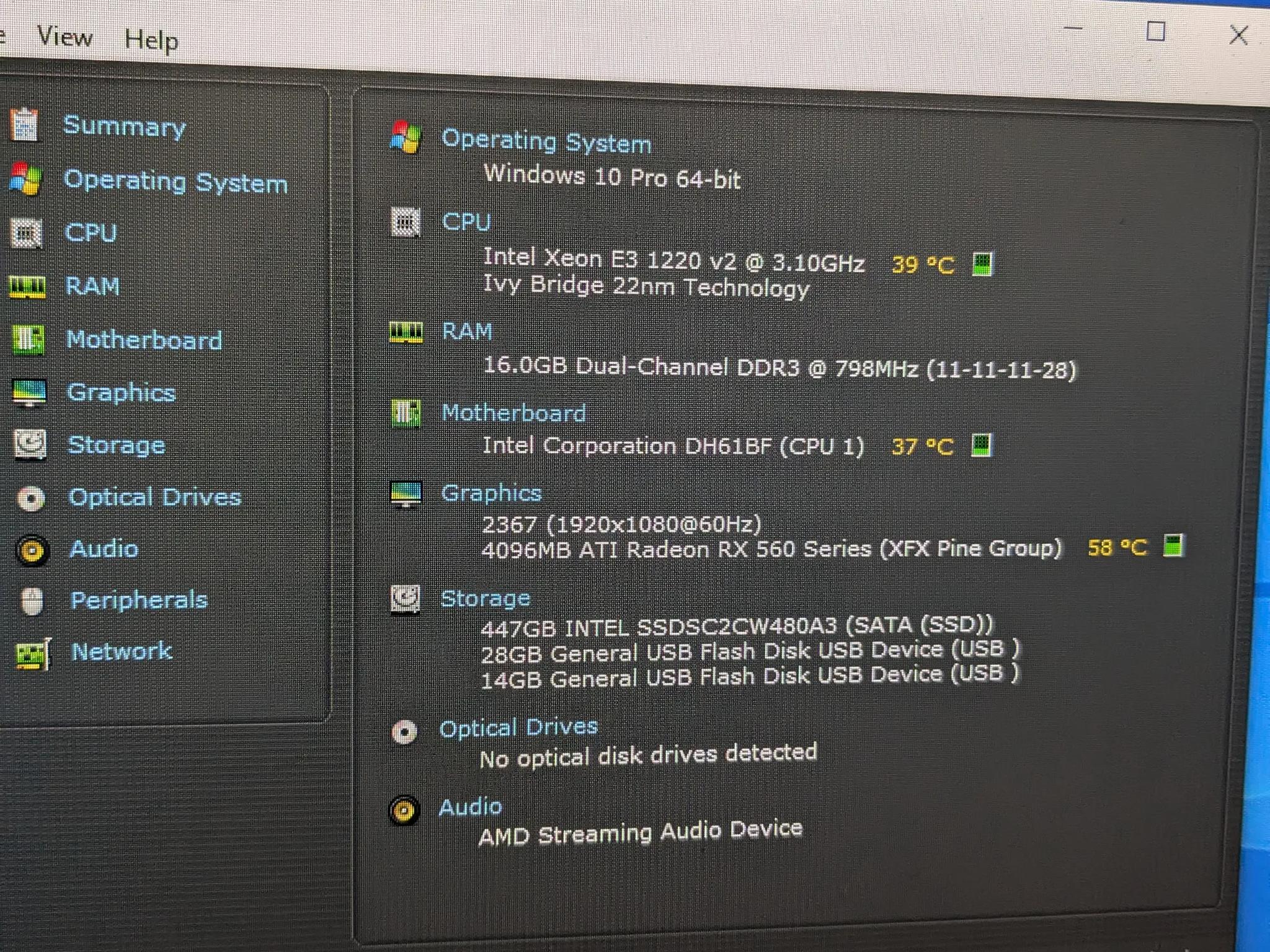 FREE SHIP || Fresh Start || Xeon E3-1220v2 (Same as i5-3450), RX 560 4GB, 16GB RAM, 480GB SSD, Win10