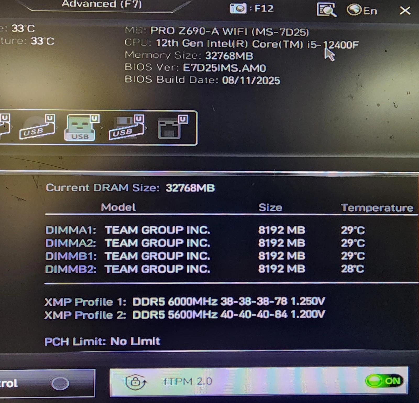 UPDATED BIOS MSI PRO Z690-A WiFi DDR5 LGA 1700 ATX Motherboard