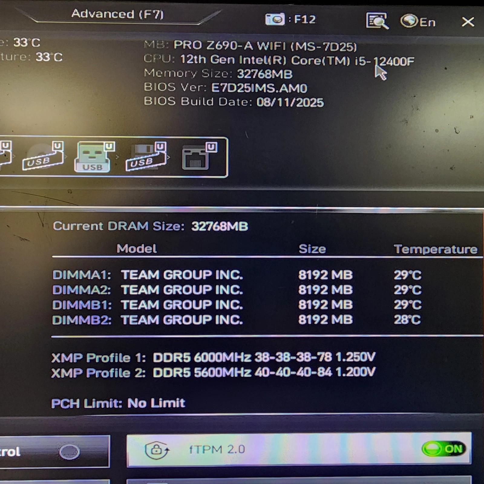 UPDATED BIOS MSI PRO Z690-A WiFi DDR5 LGA 1700 ATX Motherboard