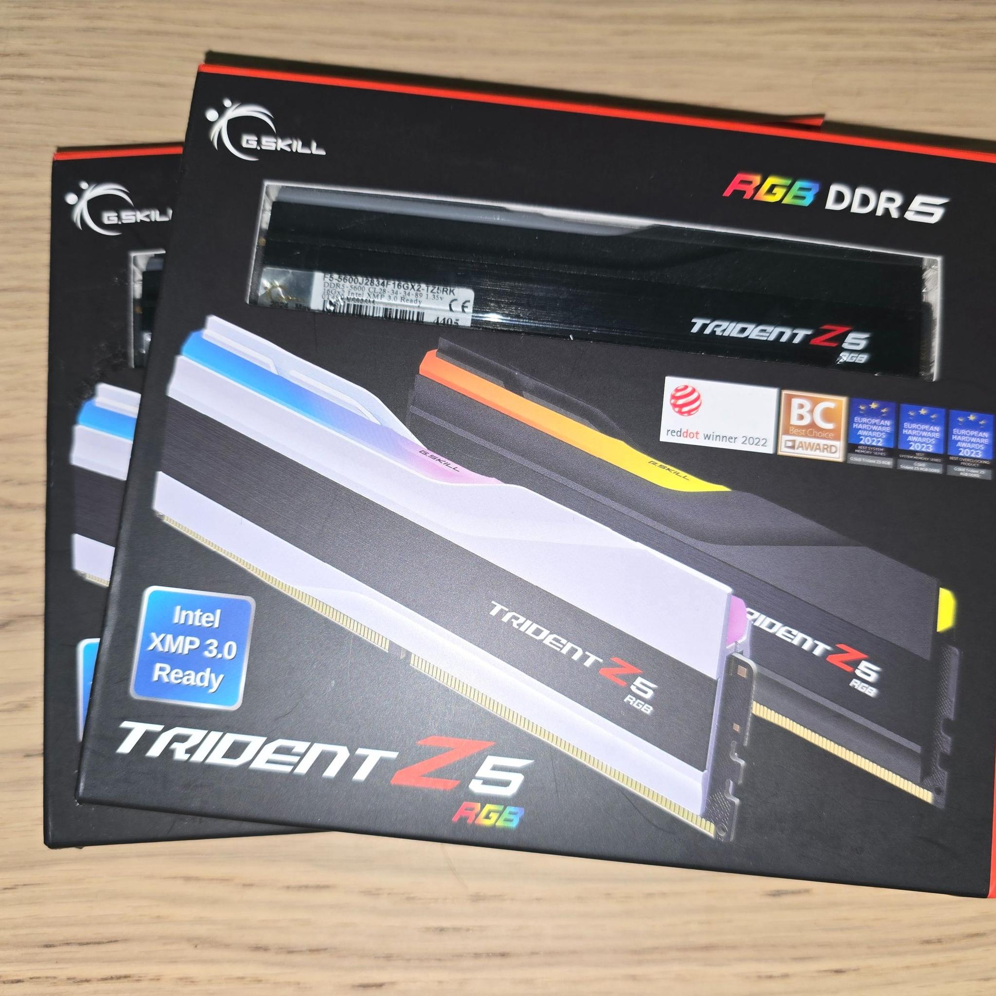 DDR5 64GB 4x16GB 5600 CL 28 $440/$220 for just 32GB Trident Z RGB - LikeNew - Two Sets (Will Update)