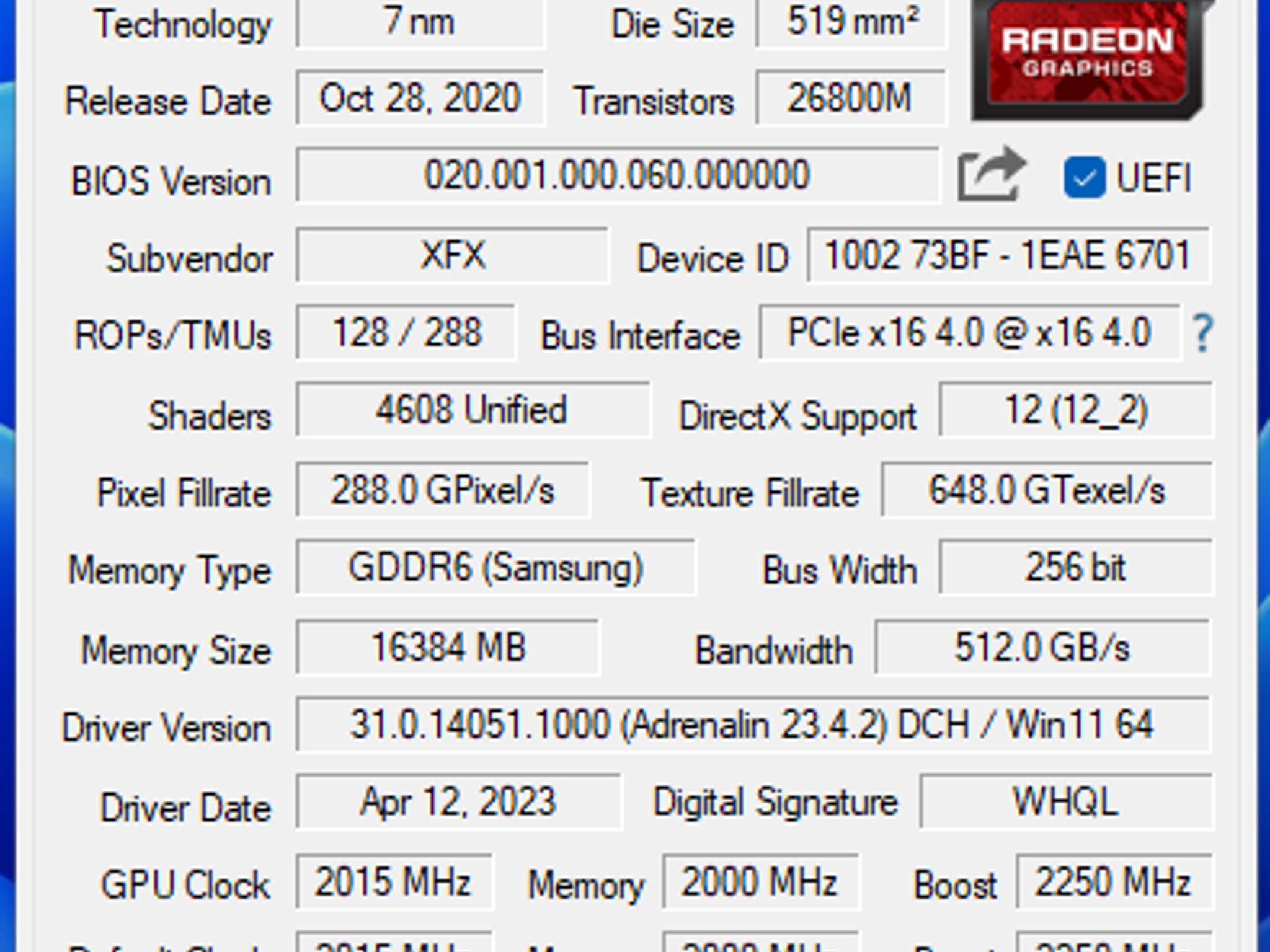 LIKE NEW 6800 XT - XFX SPEEDSTER MERC319 AMD Radeon RX 6800 XT CORE