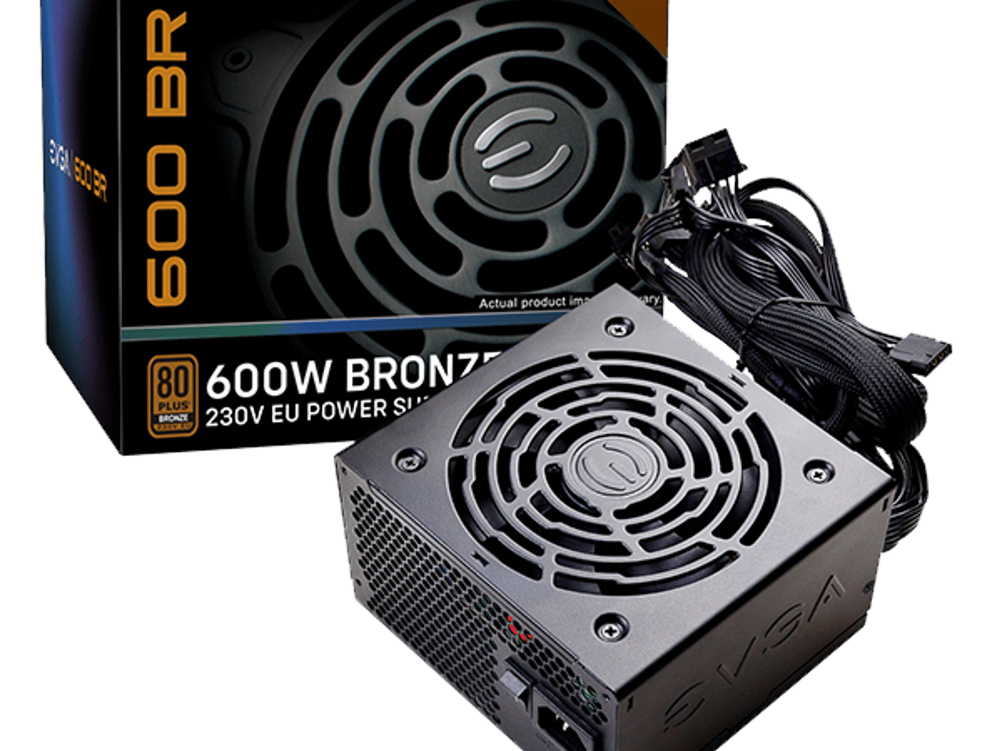 EVGA 600 BR, 80+ BRONZE 600W, Power Supply 100-BR-0600