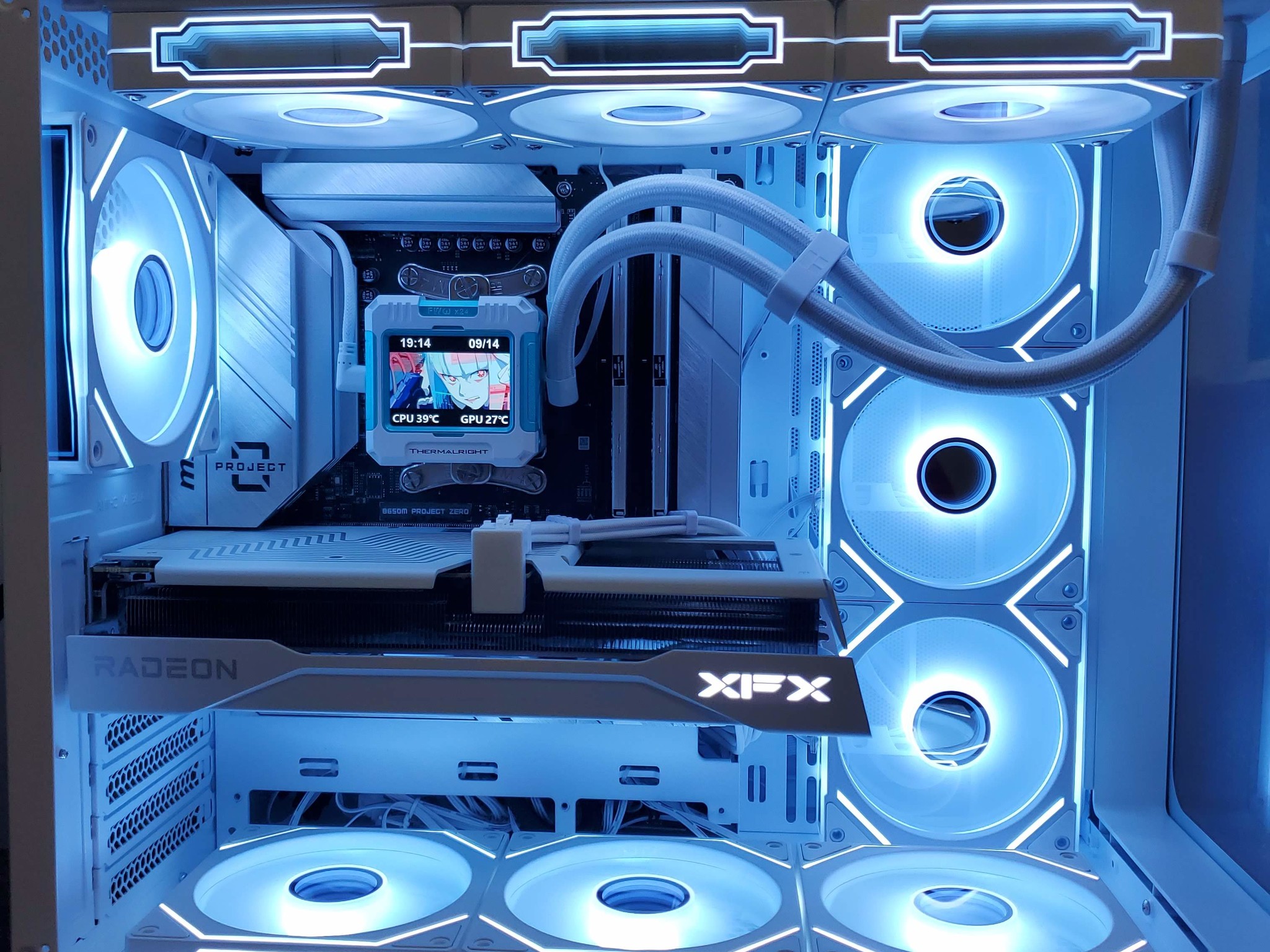 ❄️ Azure Glow: Ryzen 5 7500F | RX 9060 XT 16GB | 32GB DDR5 | 1TB NVMe | ATX Powerhouse 🚀