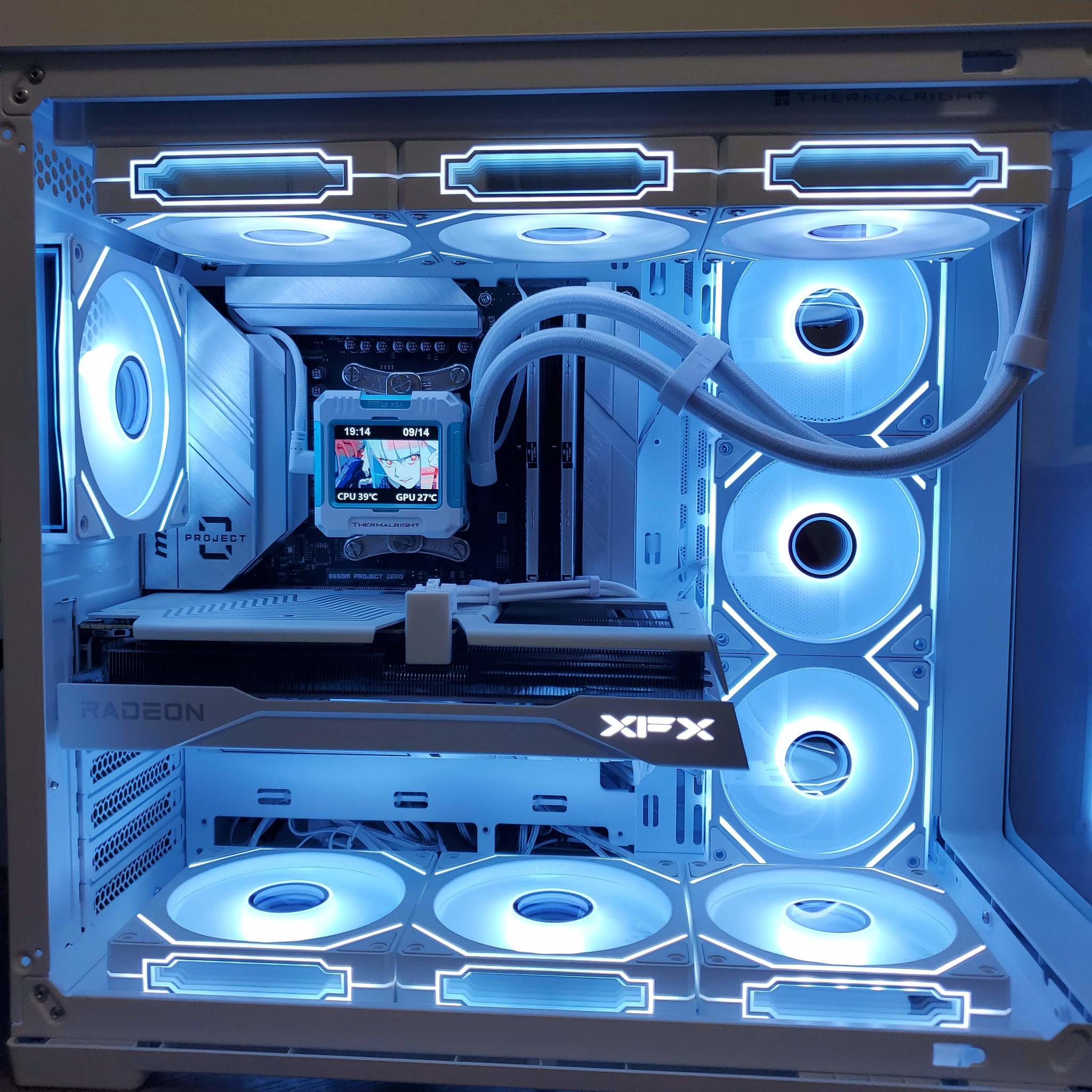 ❄️ Azure Glow: Ryzen 5 7500F | RX 9060 XT 16GB | 32GB DDR5 | 1TB NVMe | ATX Powerhouse 🚀