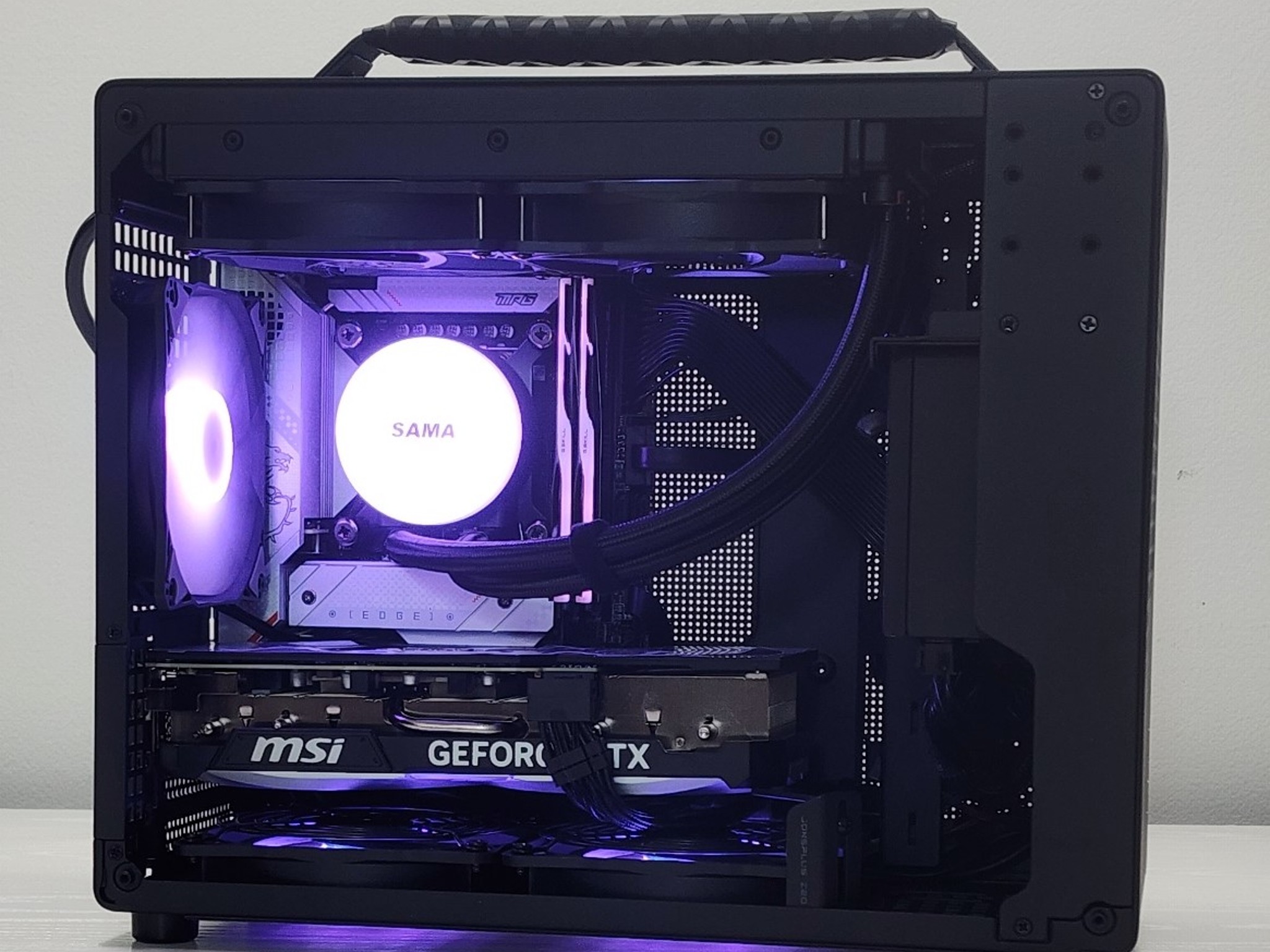 Custom Lunchbox Gaming PC - 14600KF/4070Ti Super w/ Custom Cushion Grip - READ DESCRIPTION!!!
