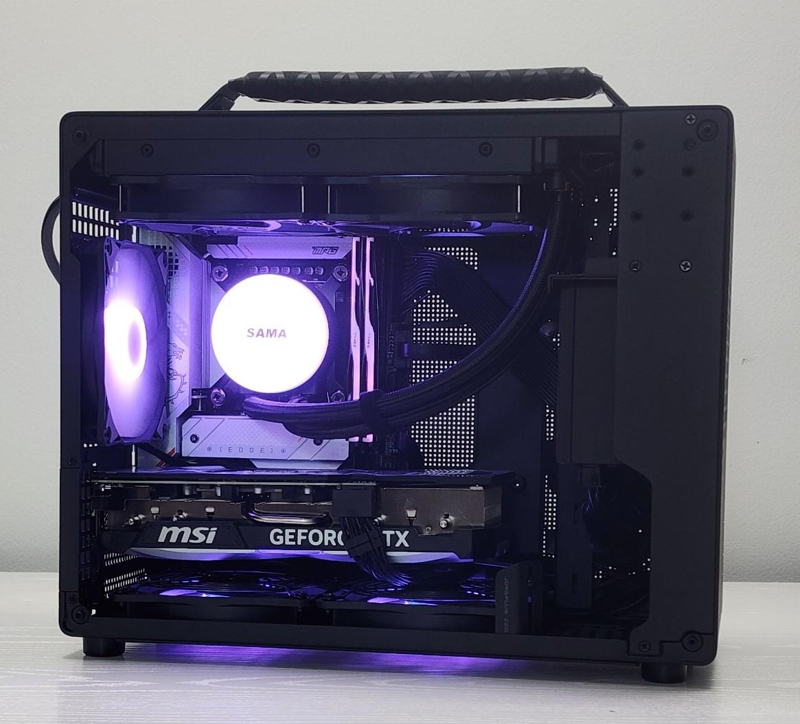 Custom Lunchbox Gaming PC - 14600KF/4070Ti Super w/ Custom Cushion Grip - READ DESCRIPTION!!!