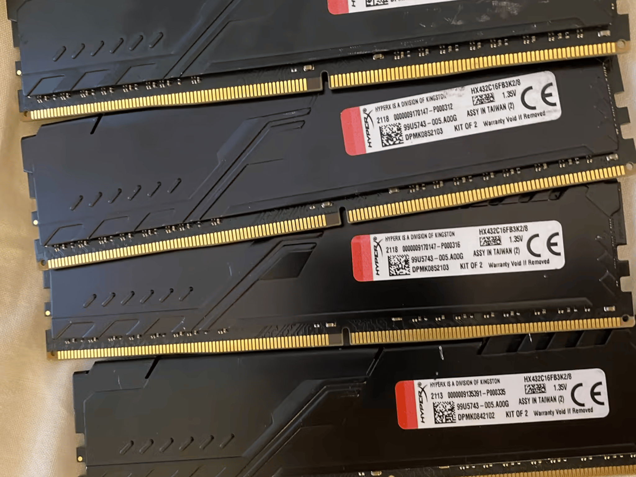 HyperX Fury DDR4 16GB (4x4GB) 3200MHz CL 16