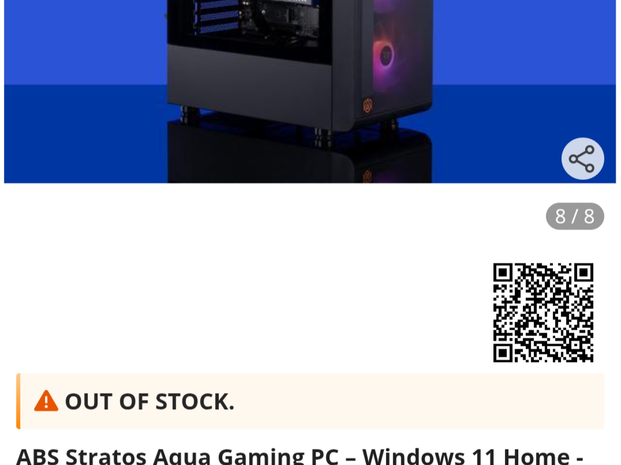 ABS Stratos Aqua Gaming PC – Windows 11 Home - Intel i7 13700F – GeForce RTX 4070