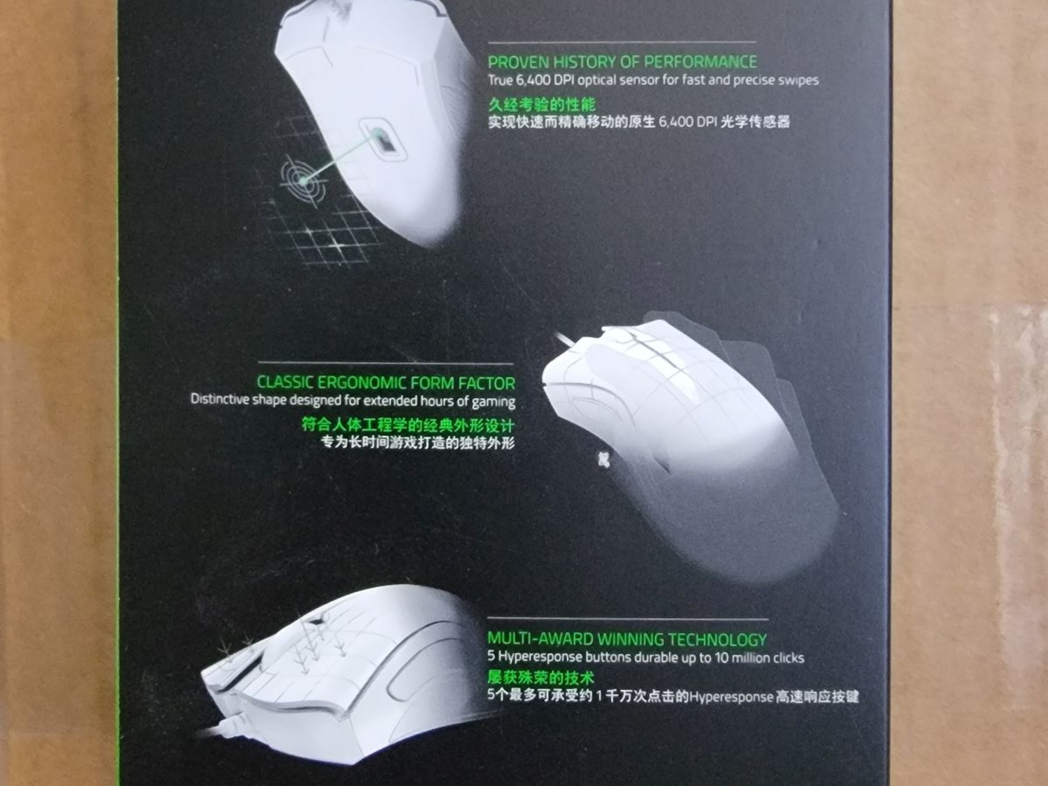 Razer Deathadder Essential White Edition Mouse - Brand New In Box