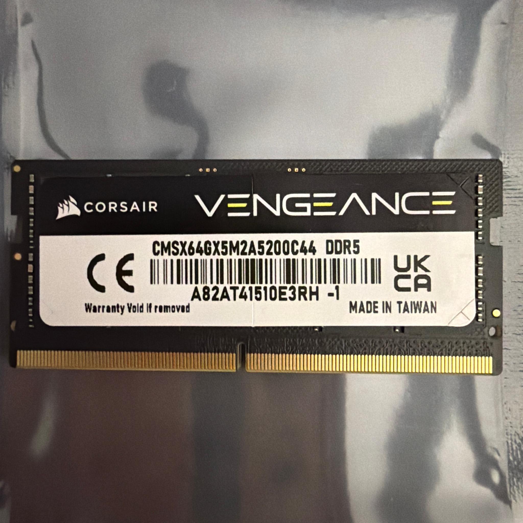 NEW Corsair Vengeance DDR5 64GB (2x32GB) 5200MHz Memory Kit